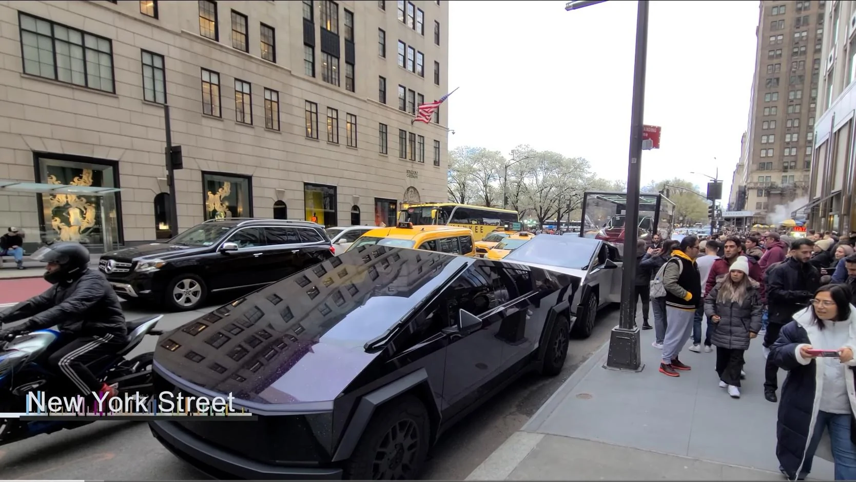 Tesla Cybertruck Which wrap is this? NYC Mobile Gallery Tour IMG_1571
