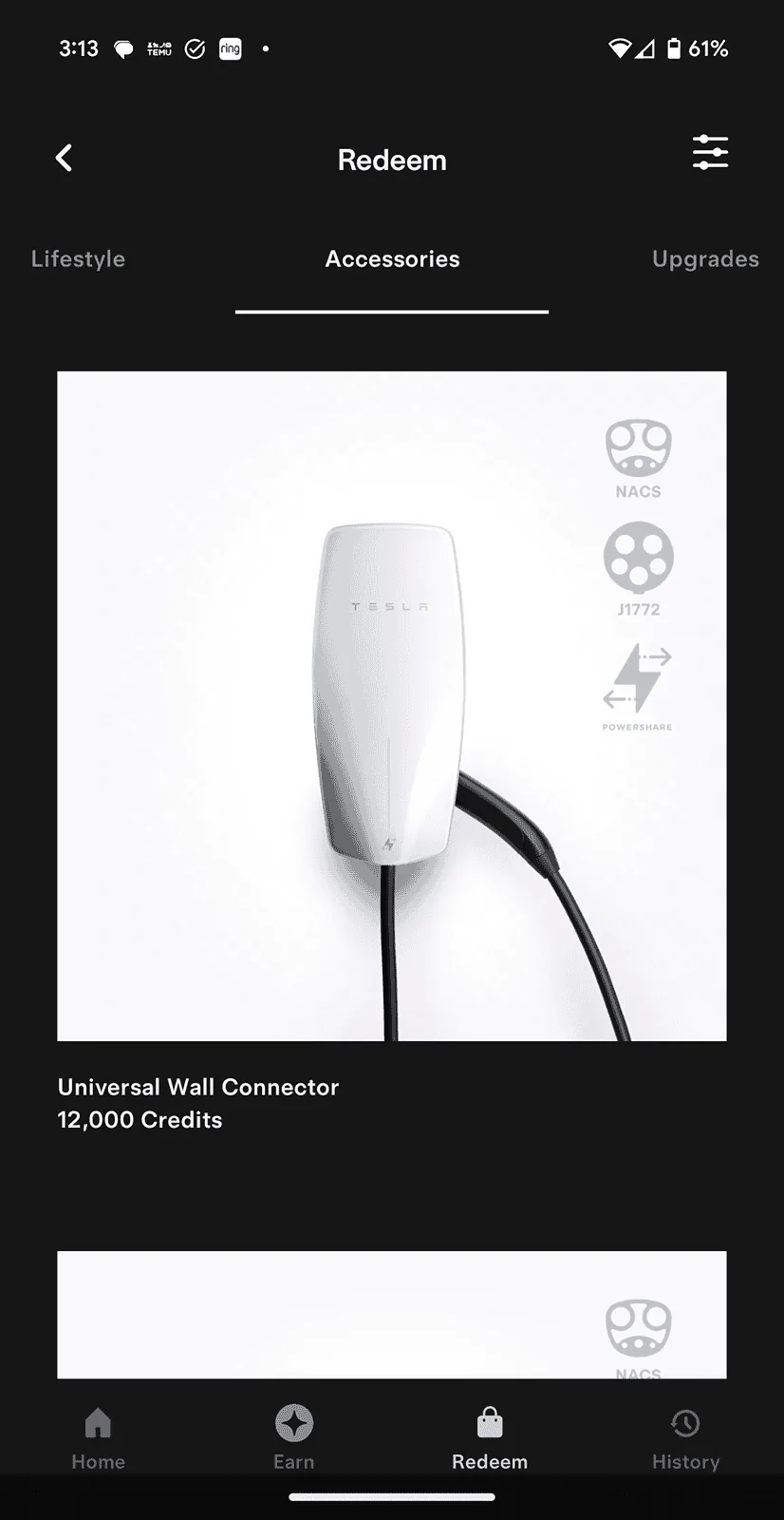 Tesla Cybertruck Universal wall connector is now a referral prize Screenshot_20240428-151344