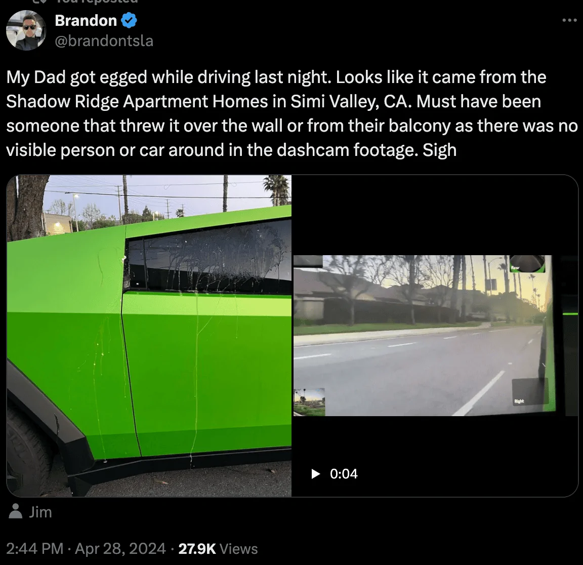 Tesla Cybertruck Sadly the FUD is winning. Screenshot 2024-04-28 at 6.47.41 PM