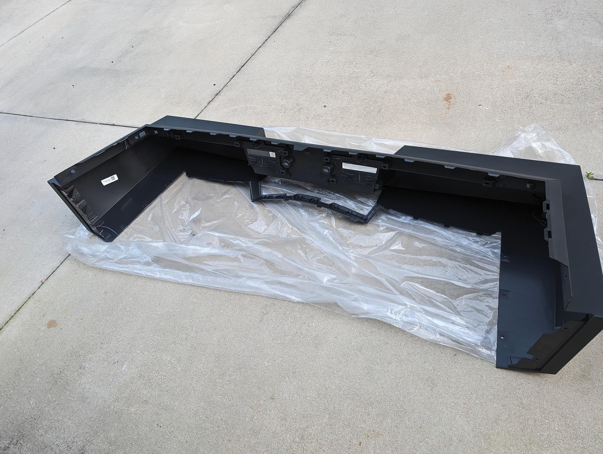Tesla Cybertruck PSA: Be Careful With Air Suspension Automatic Lowering! Have clearance under truck & bumpers - to prevent damage like this PXL_20240427_125100822