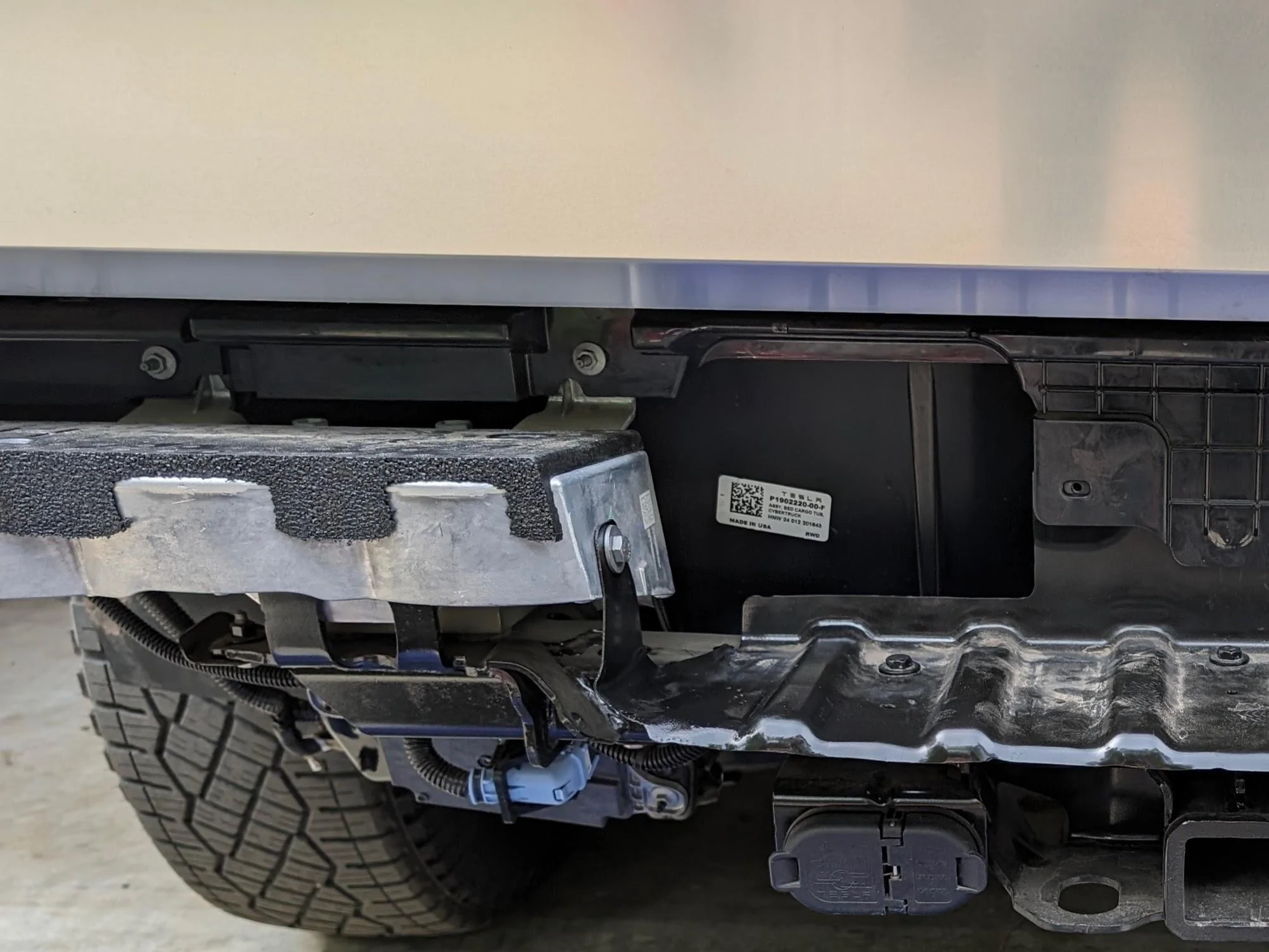 Tesla Cybertruck PSA: Be Careful With Air Suspension Automatic Lowering! Have clearance under truck & bumpers - to prevent damage like this PXL_20240427_144215121
