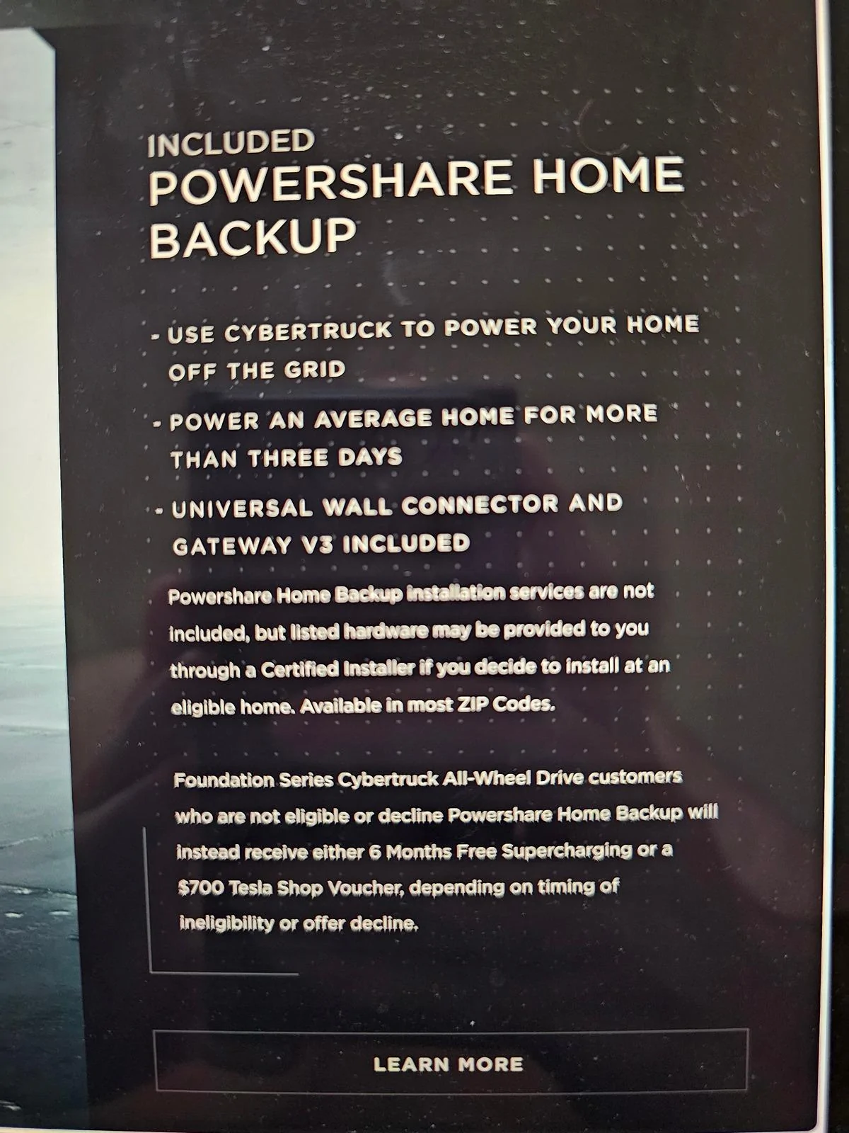 Tesla Cybertruck V3 Gateway Vs $700 Shop Credit Vs 6-months free super charging 20240429_214357