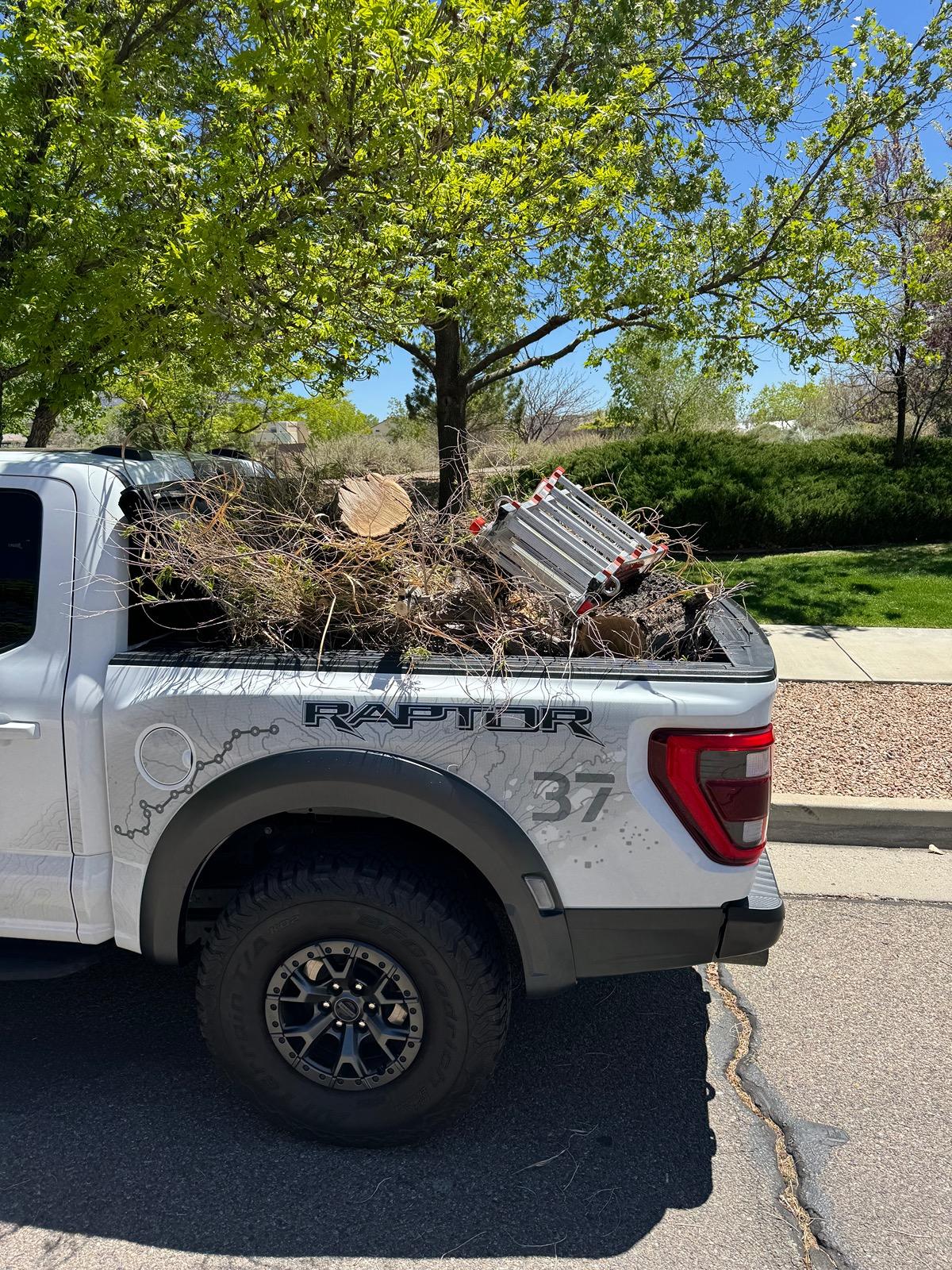 Tesla Cybertruck Landscaping + forestry using my Cybertruck work truck! 🚜 Check out suspension self leveling after manure drop 😎 IMG_3426