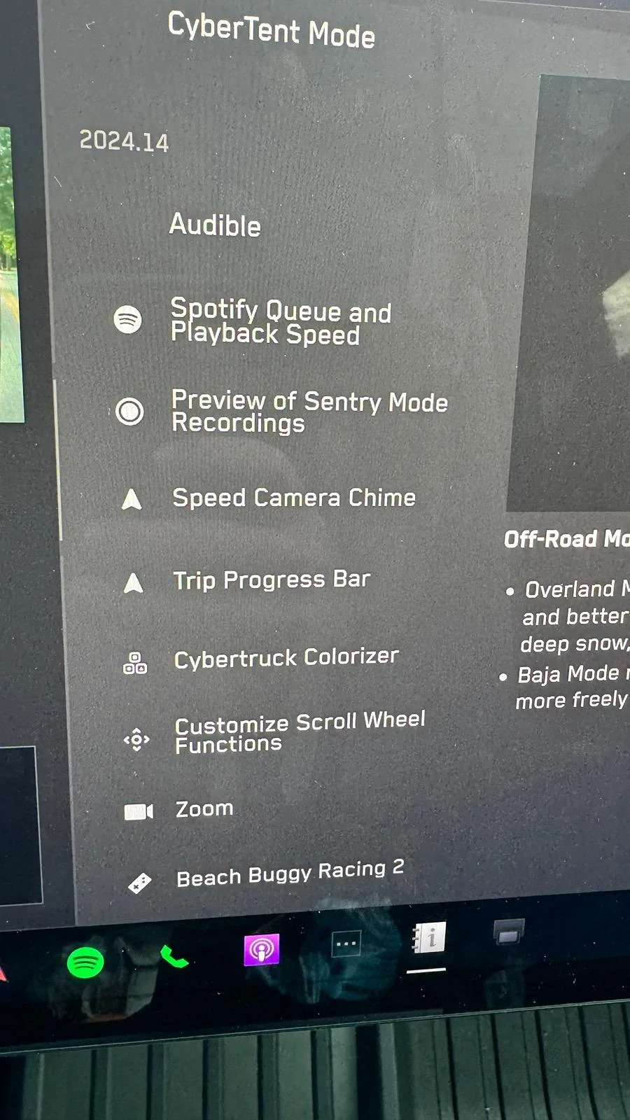 Tesla Cybertruck 2024.14.3 off-road update IMG_8294