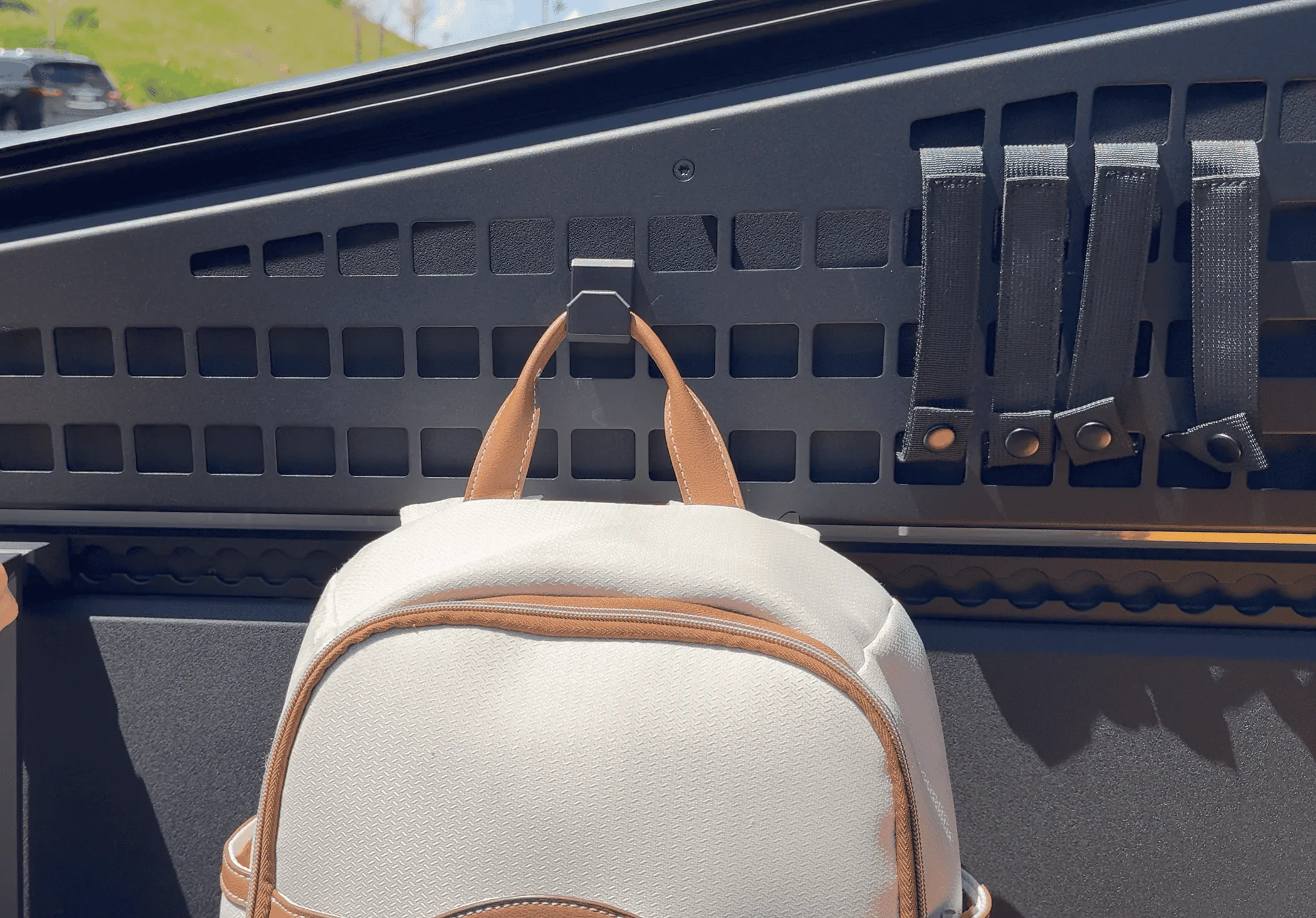 Tesla Cybertruck Cyber Hooks for the MOLLE panels & Vault Cargo Divider Screenshot 2024-04-30 at 11.57.06 PM