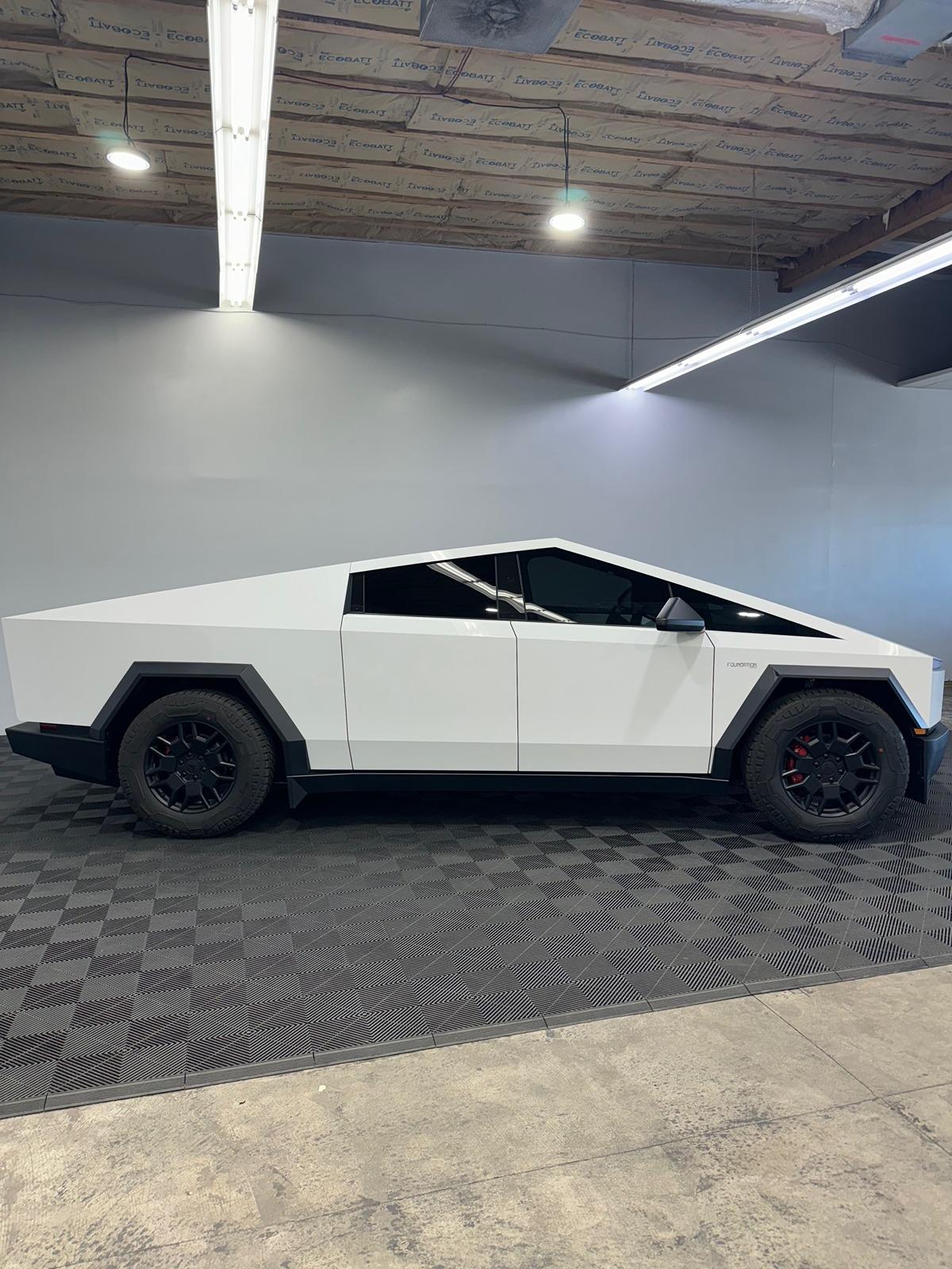 Tesla Cybertruck STEK Dynowhite PPF, Tint, Ceramic Coating, Red Painted Brake Calipers, the whole shibang - Utah CT2