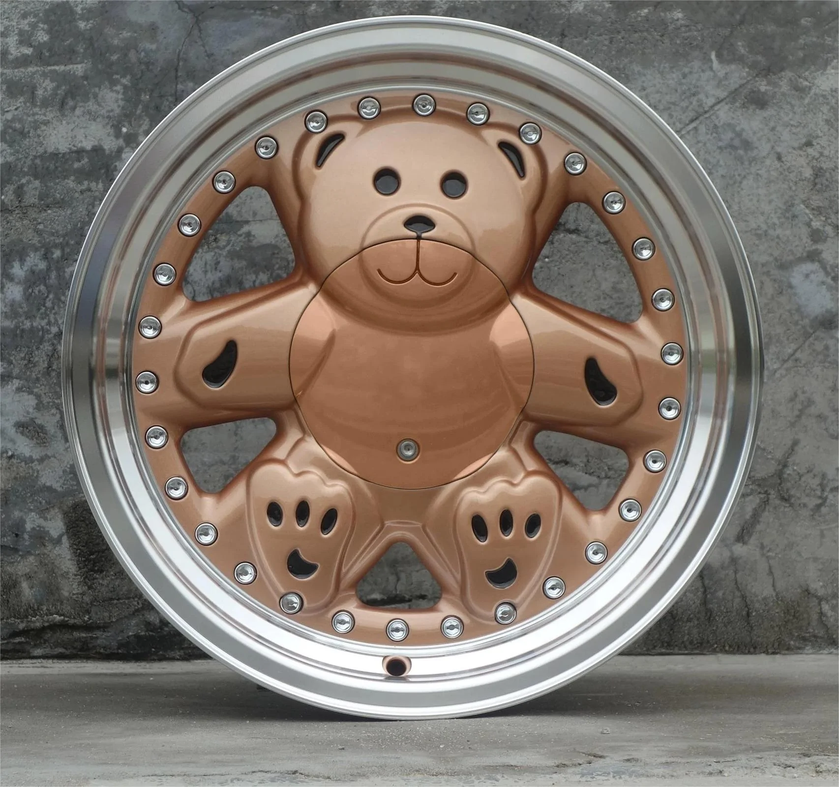 Tesla Cybertruck CRAZY CYBERTRUCK WRAP... casting-rims-All-sorts-of-color-Cute-teddy-bear-rims-wheels-14-15-16-inch-car