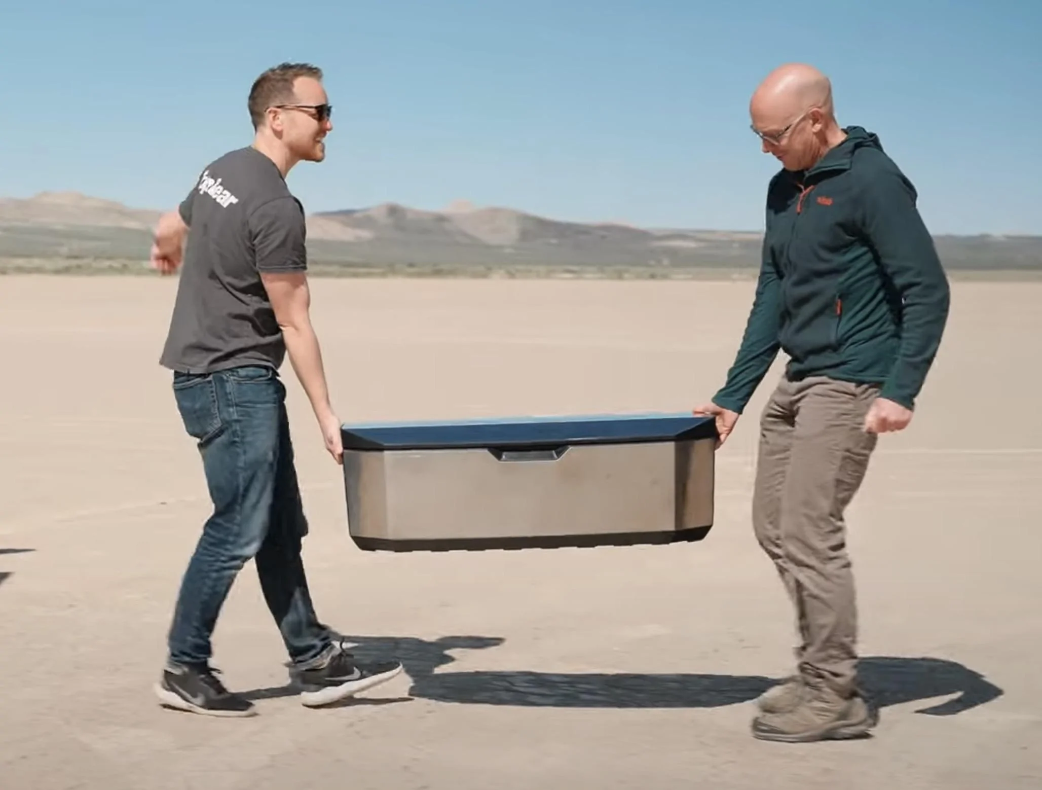 Tesla Cybertruck CyberCooler + Tire Inflator Air Compressor Kit accessories are coming from Tesla! Cybercooler