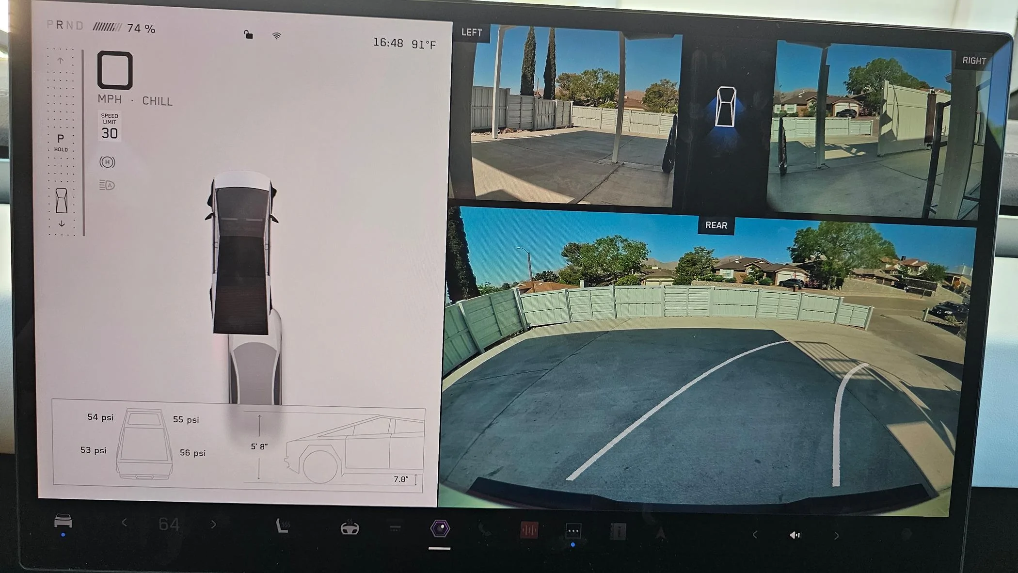 Tesla Cybertruck Demo: Frunk Closing Sensor improvement (from spring software update 2014.14.3) 20240501_164808