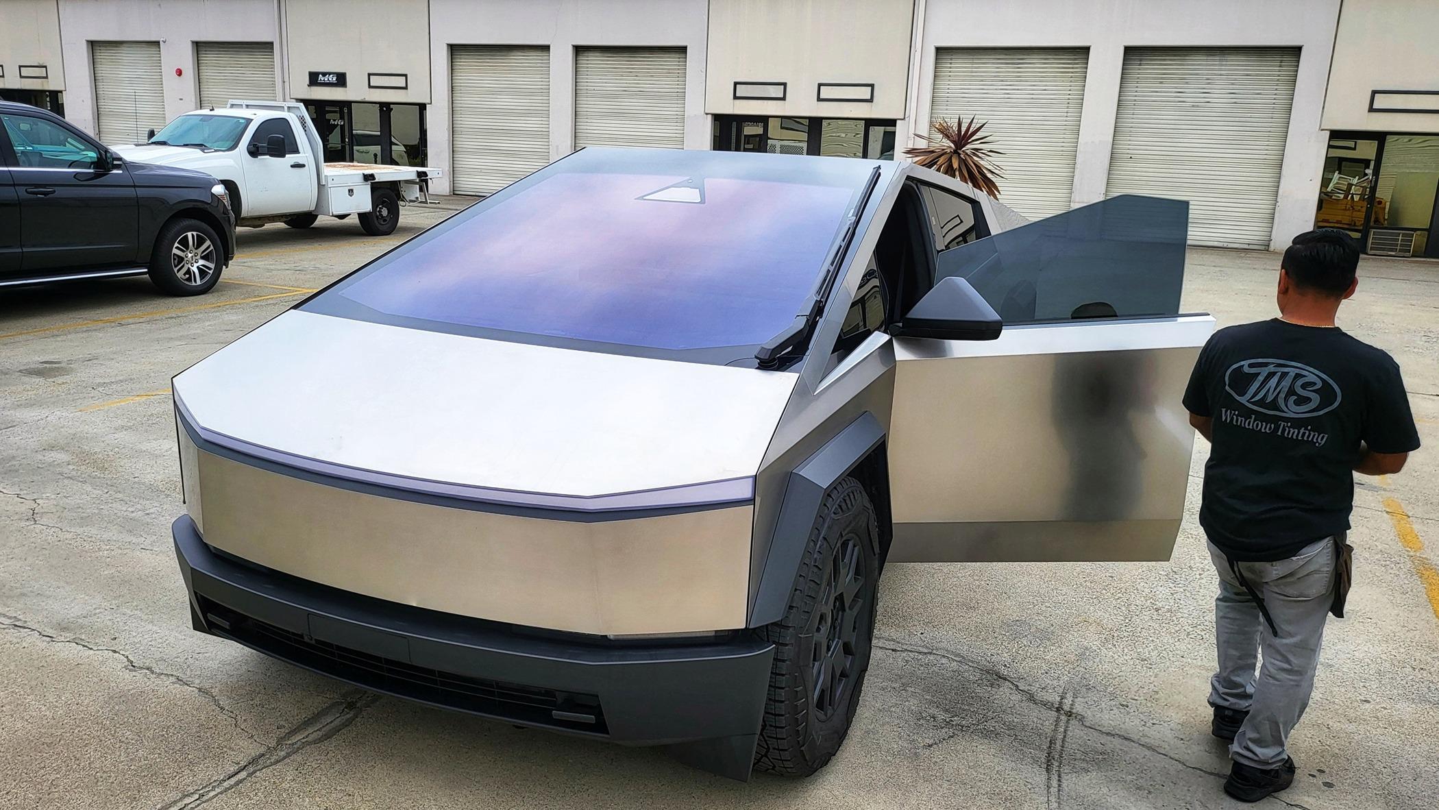 Tesla Cybertruck Owners With Tinted Windshield In OC, SoCal: Where Did You Get It Done? 20240502_124939-01