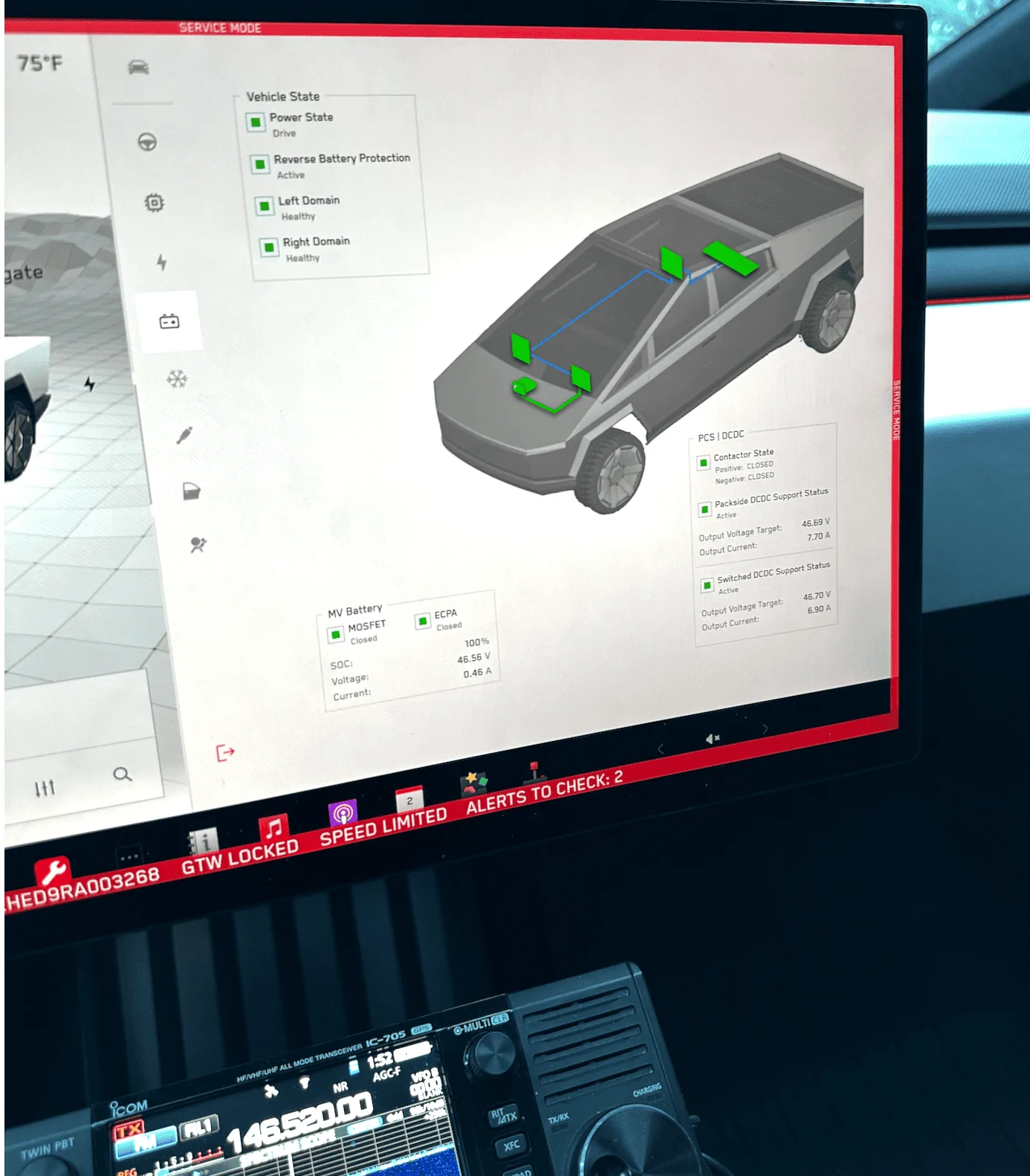 Tesla Cybertruck How to reset the Auxiliary 48V port? 1714702781150-r