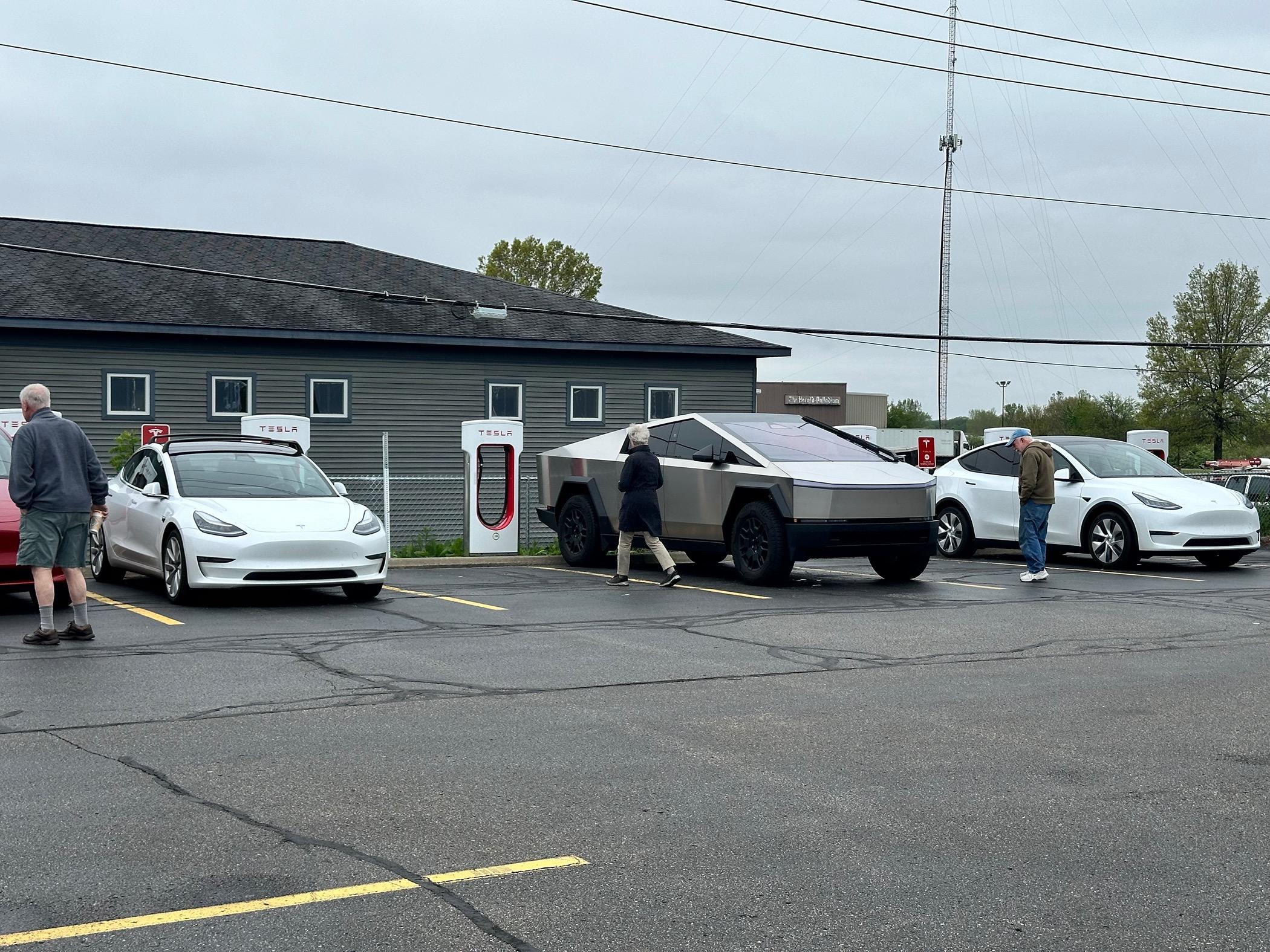 Tesla Cybertruck Michigan waiting room IMG_2095