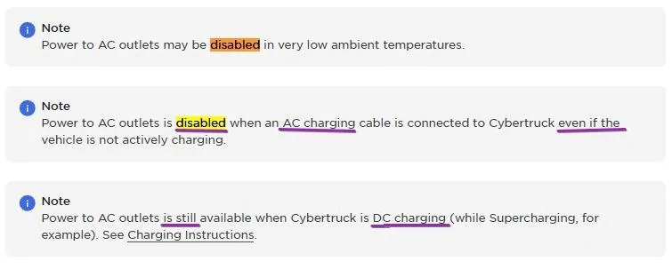 Tesla Cybertruck Is there away to enable outlets while charging? nl99V45