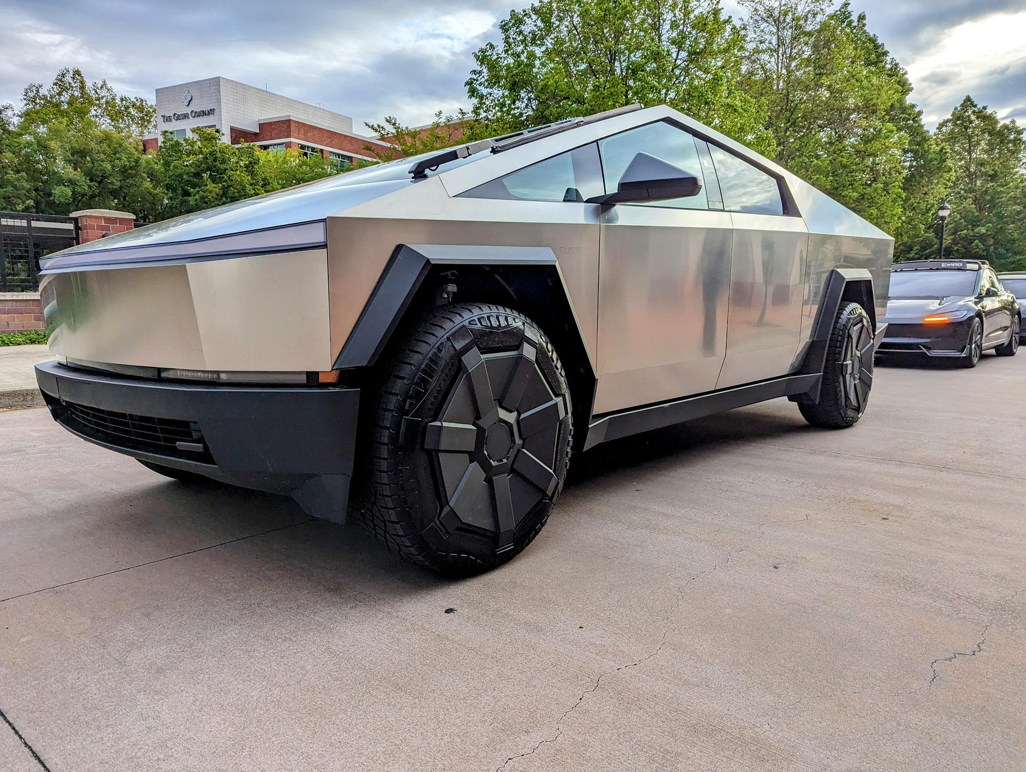 Tesla Cybertruck Meet Colossus. Despite the visuals I swear I'm not model 😂 inbound5892563496337295799