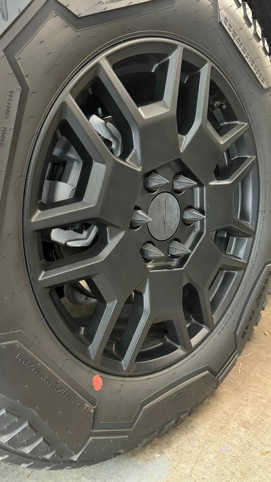 Tesla Cybertruck 3D Printable Lug Nut Cover SPIKES - For a Tougher Look! IMG_8276