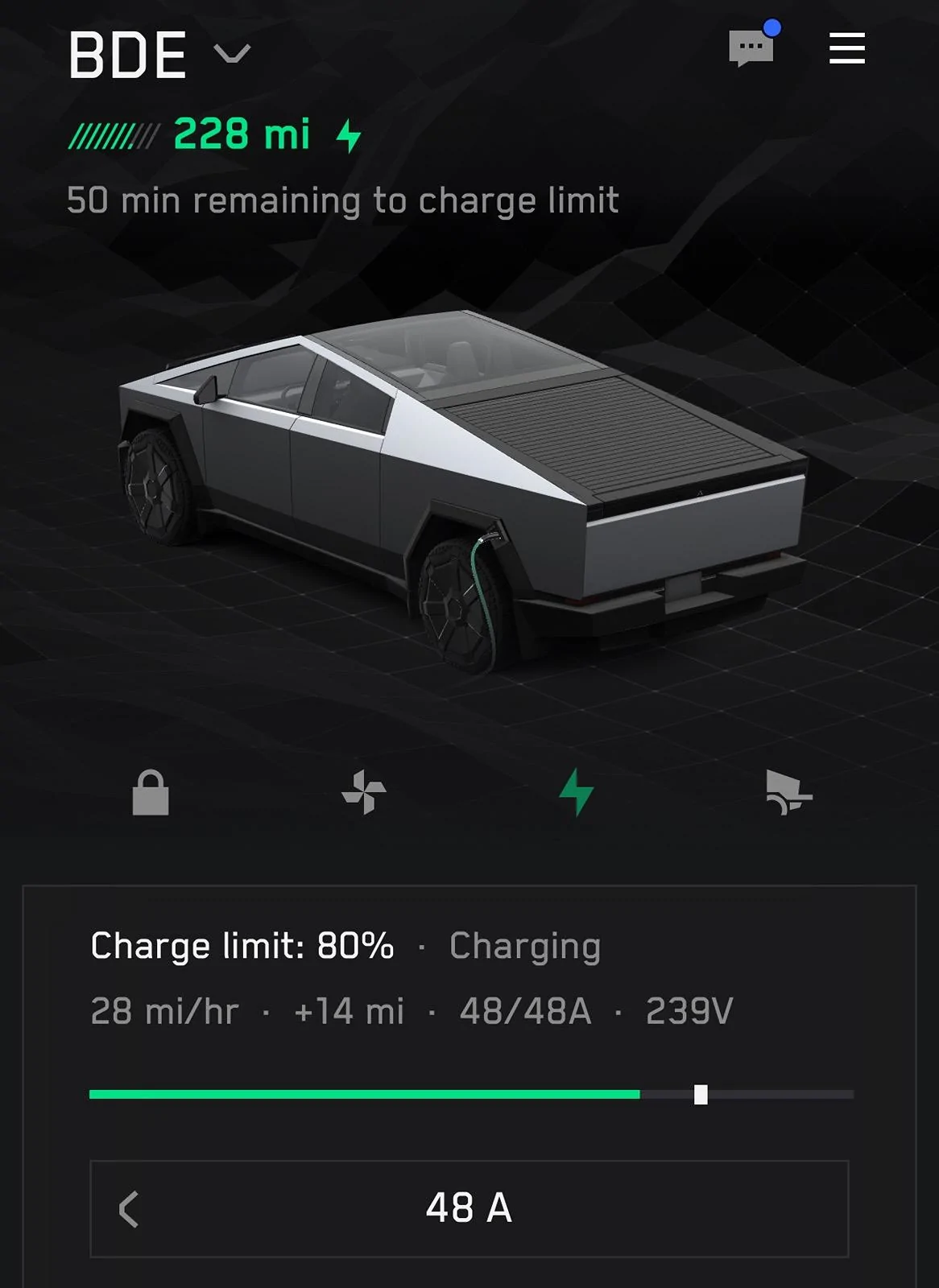 Tesla Cybertruck My Cybertruck only charges 27 miles an hour. IMG_2982