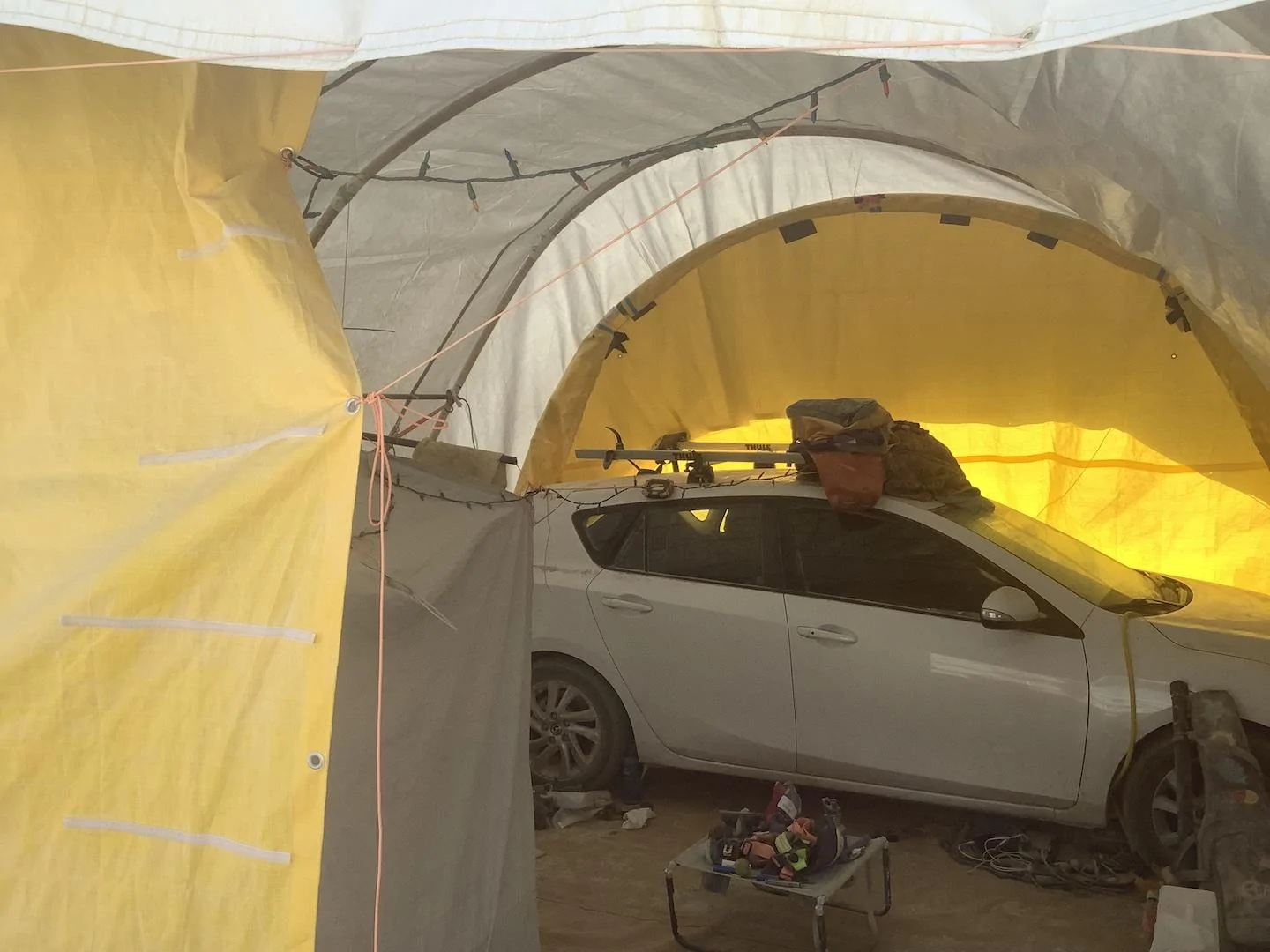Tesla Cybertruck Cyberlandr Install 220904_Tentinsid
