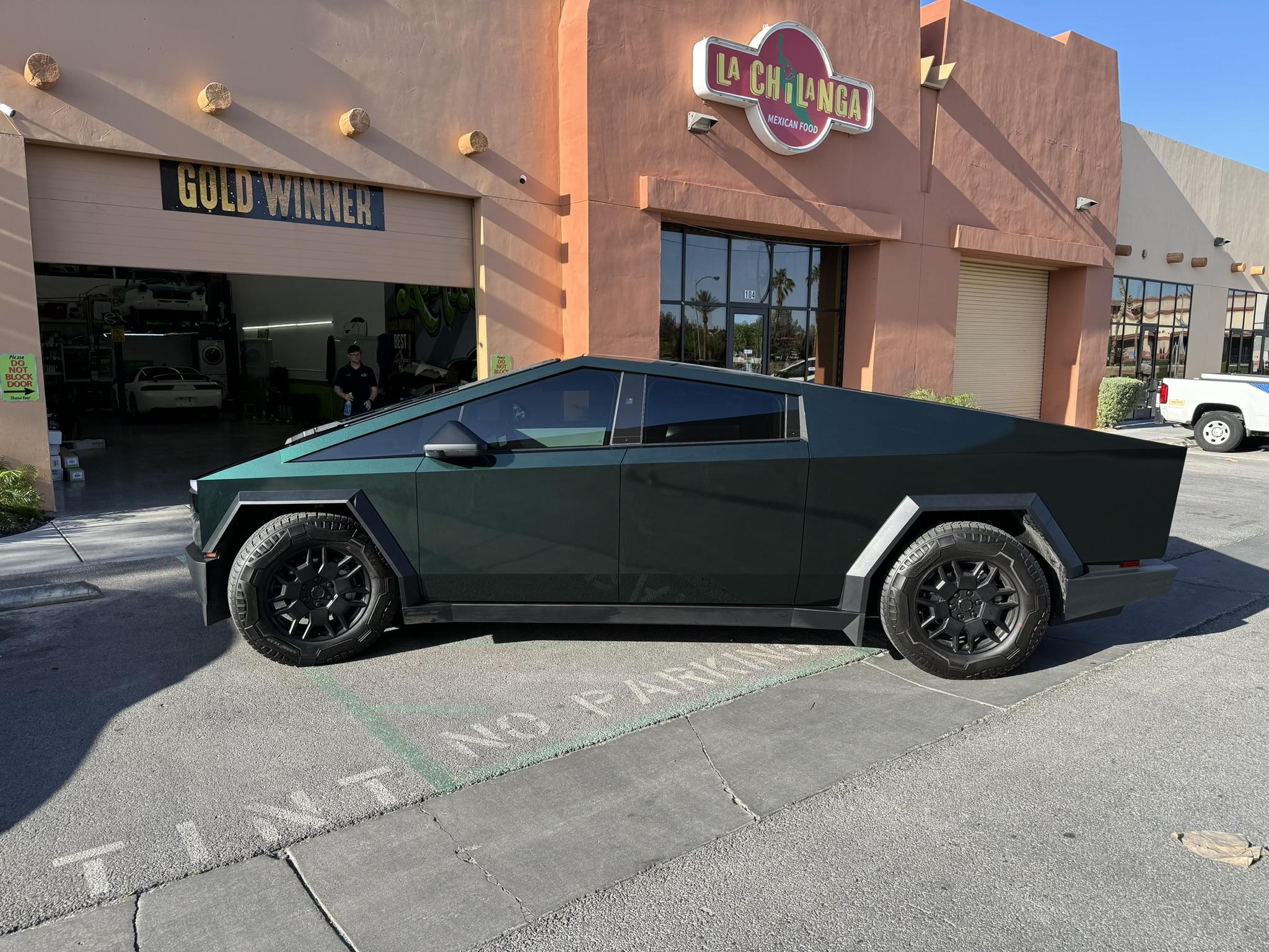 Tesla Cybertruck KPMF Gloss Green Black Iridescent Wrap by ALL TINT Las Vegas IMG_8884.JPEG