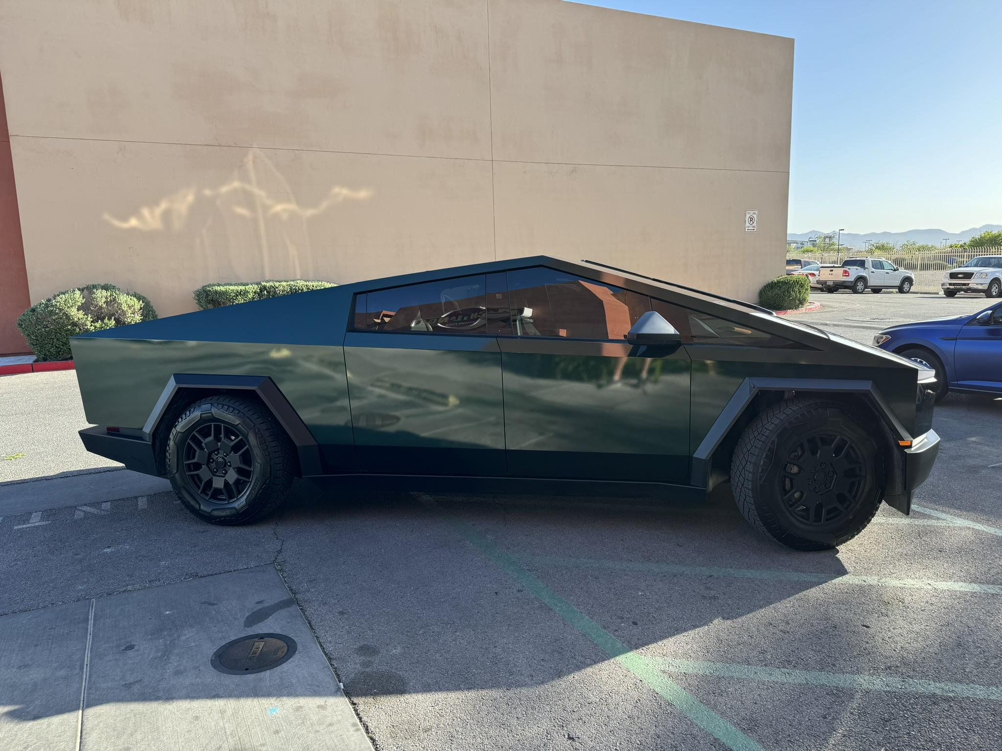 Tesla Cybertruck KPMF Gloss Green Black Iridescent Wrap by ALL TINT Las Vegas IMG_8887.JPEG