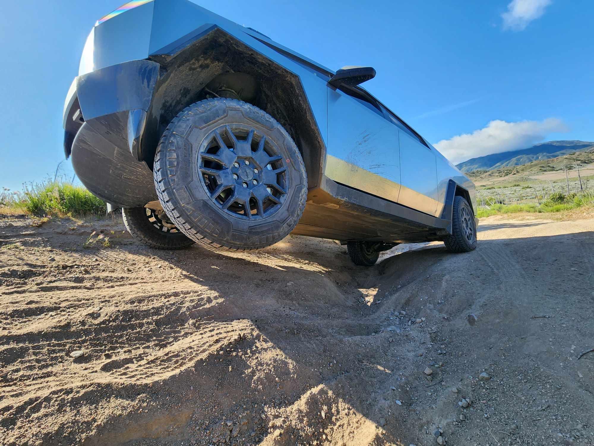 Tesla Cybertruck Tested the Off-Road Mode Update on black trails and it's EPIC IMG_5086