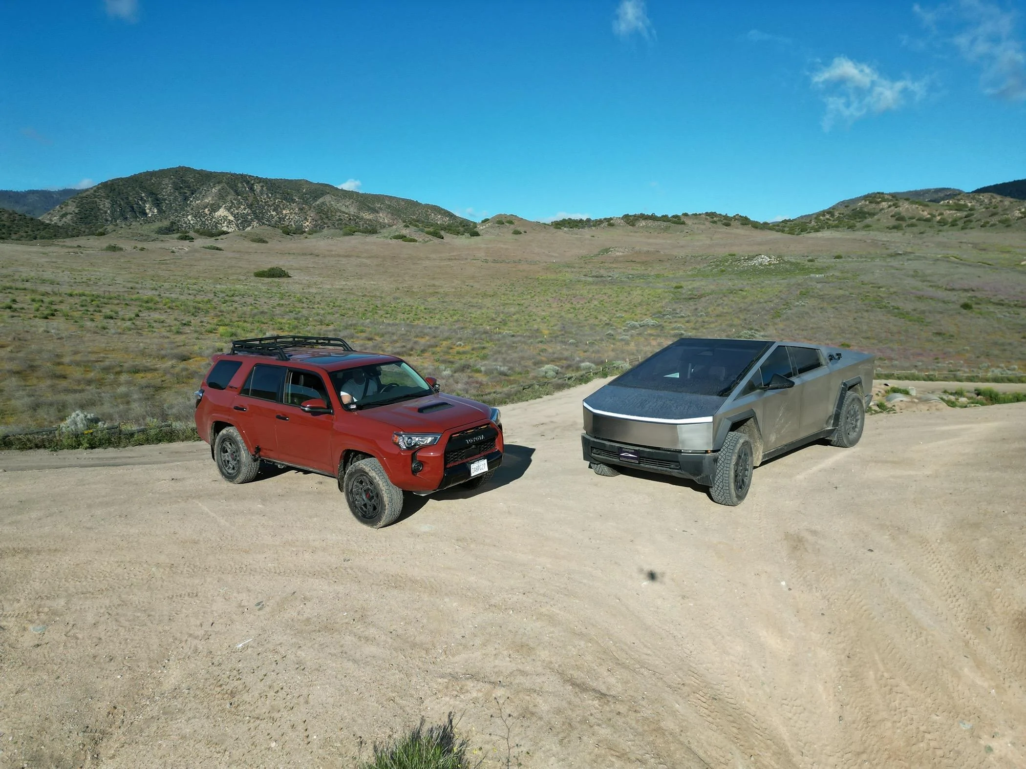Tesla Cybertruck Tested the Off-Road Mode Update on black trails and it's EPIC DJI_0206