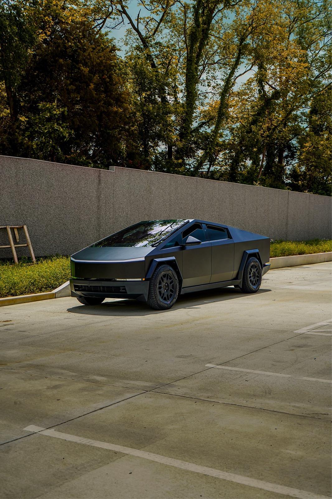 Tesla Cybertruck Black Wrap, Tint, and Ceramic Coat Done on My Darth Vader Cybertruck! IMG_4715