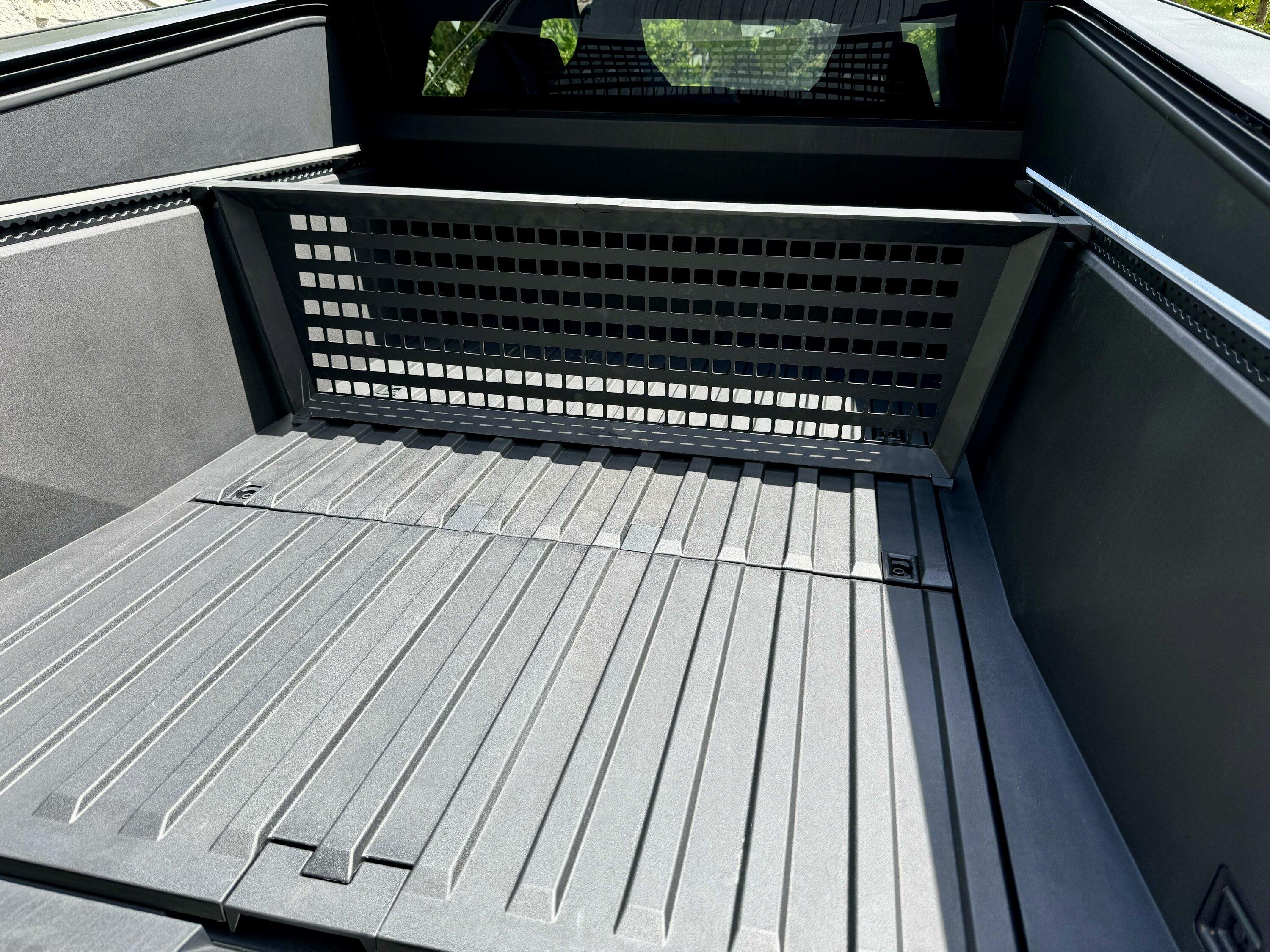 Tesla Cybertruck Cybertruck vault divider fit problem - Solved! IMG_6442