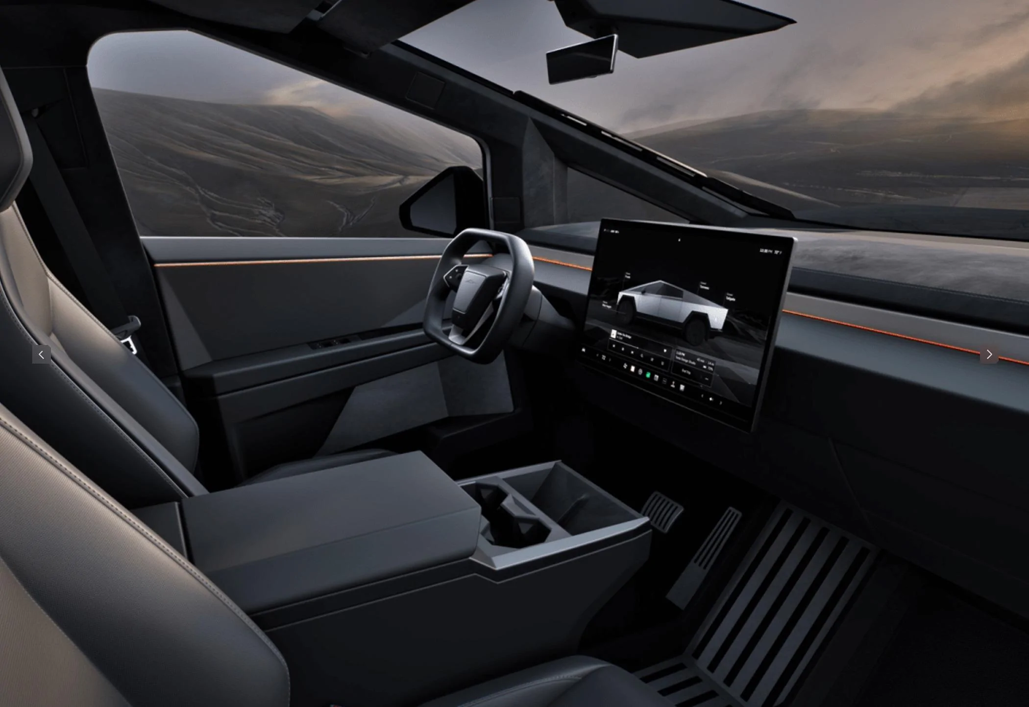 tactical grey interior cybertruck.jpeg