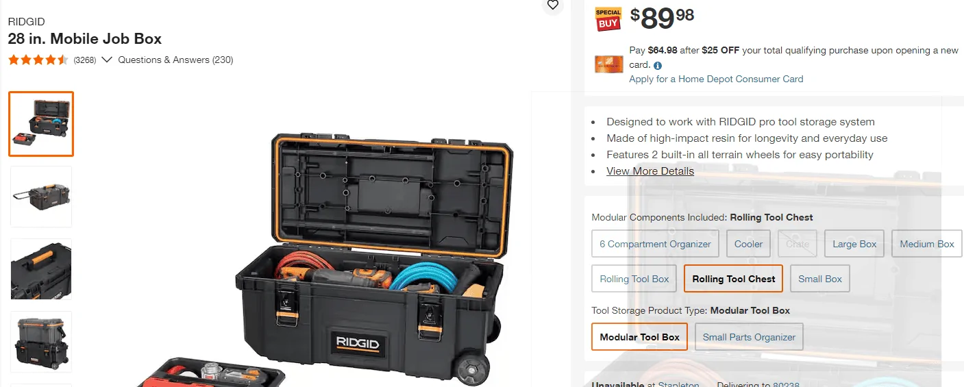 Tesla Cybertruck Ridgid toolbox slides right into bed floor grooves 1715047579834-68