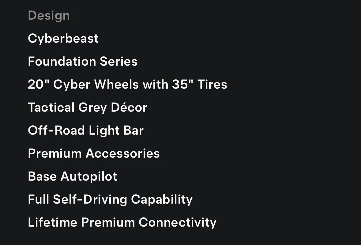 Tesla Cybertruck Breaking: Tactical Grey Interior + 20" Core Wheel Design and Aero Cover for Foundation Series Cybertruck 1715083716817-vr