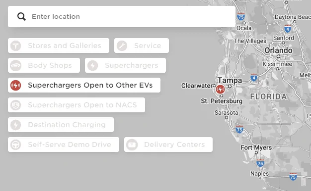 Tesla Cybertruck How do I locate a V4 SuperCharger? 1715174549170-44