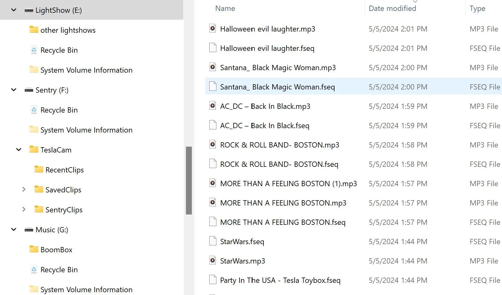 Tesla Cybertruck USB Music Playback File Structur