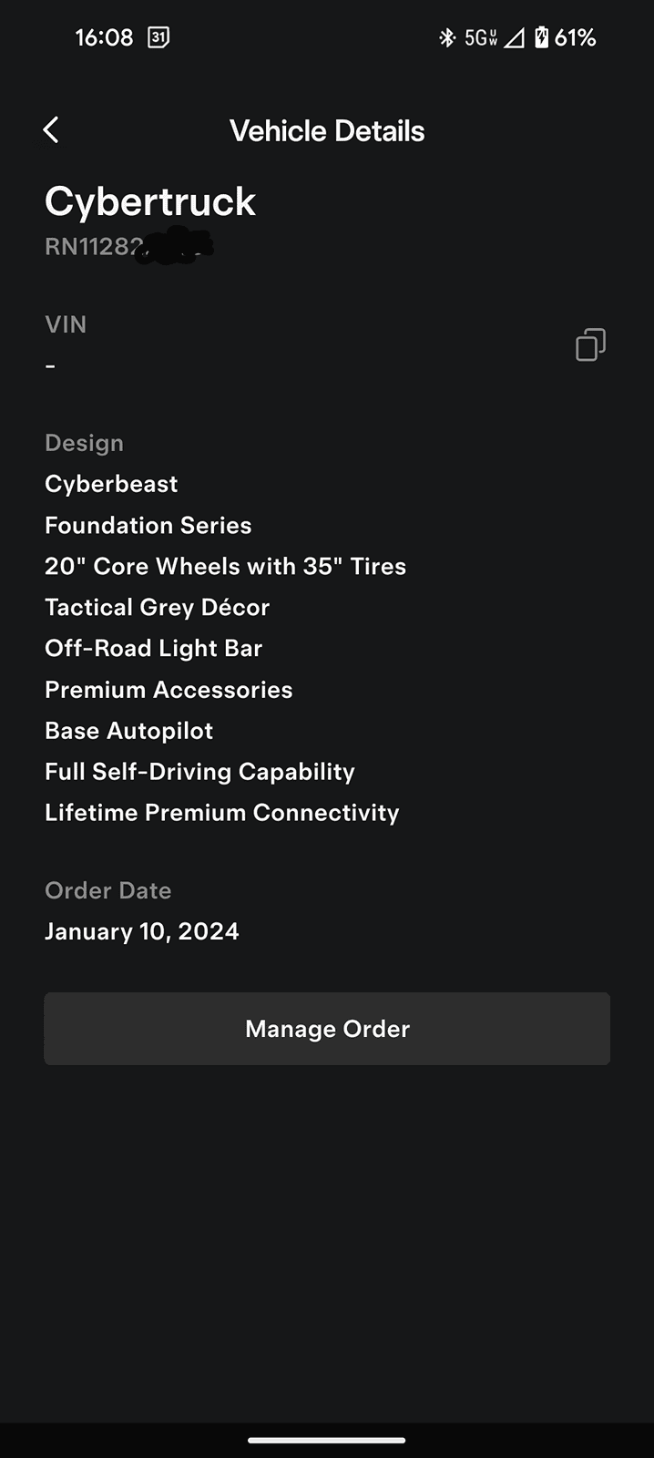 Tesla Cybertruck Cyberbeast Estimated Delivery Screenshot_20240507-160855