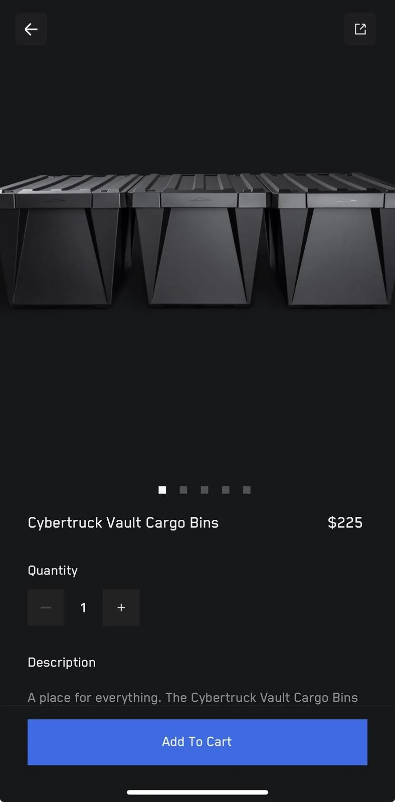 Tesla Cybertruck Cybertruck Vault Cargo Bins Back in Stock! IMG_2866