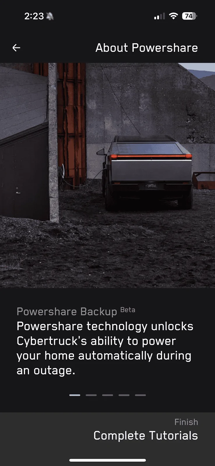 Tesla Cybertruck Powershare is Activated / Enabled IMG_8889