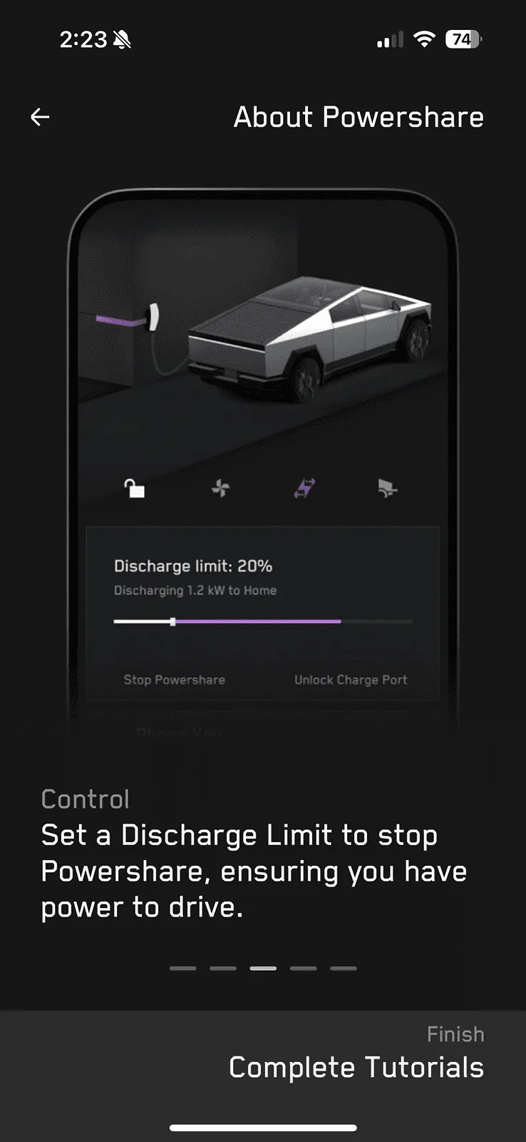 Tesla Cybertruck Powershare is Activated / Enabled IMG_8891