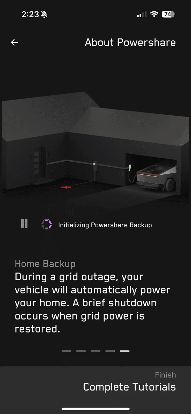 Tesla Cybertruck Powershare is Activated / Enabled IMG_8893