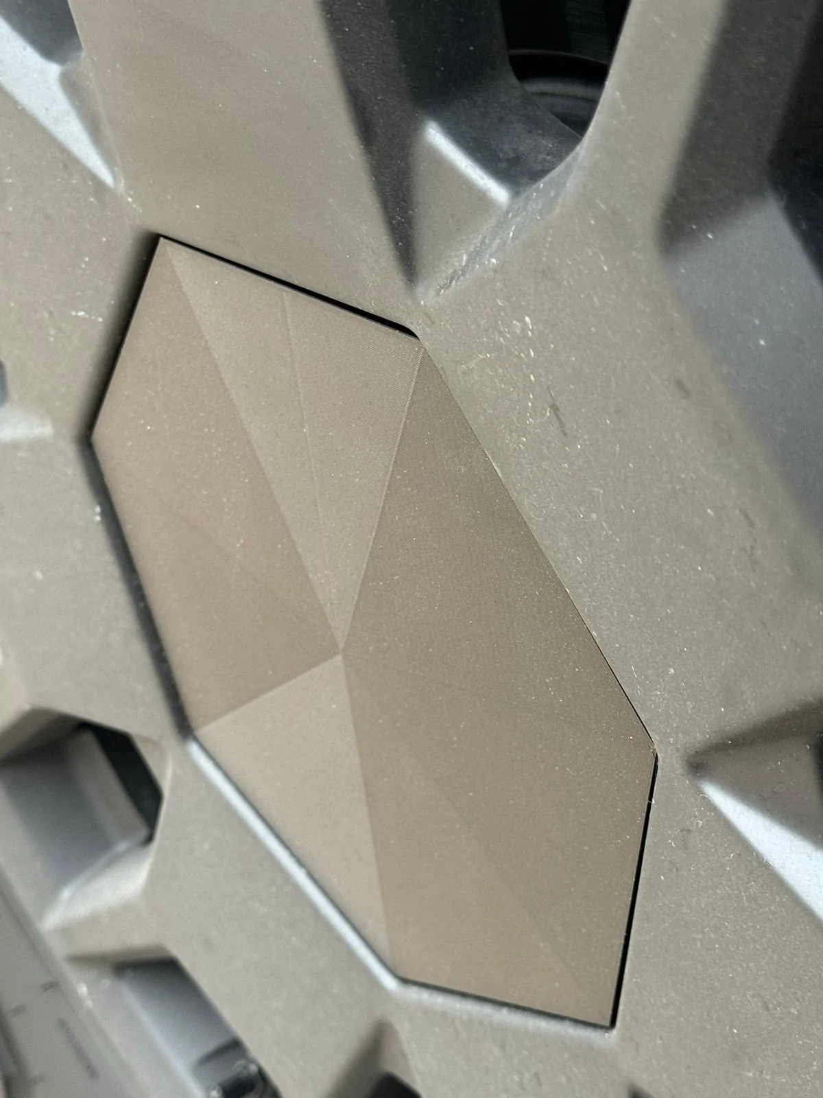 Tesla Cybertruck Another 3D printed wheel hub cap cover thing hub1