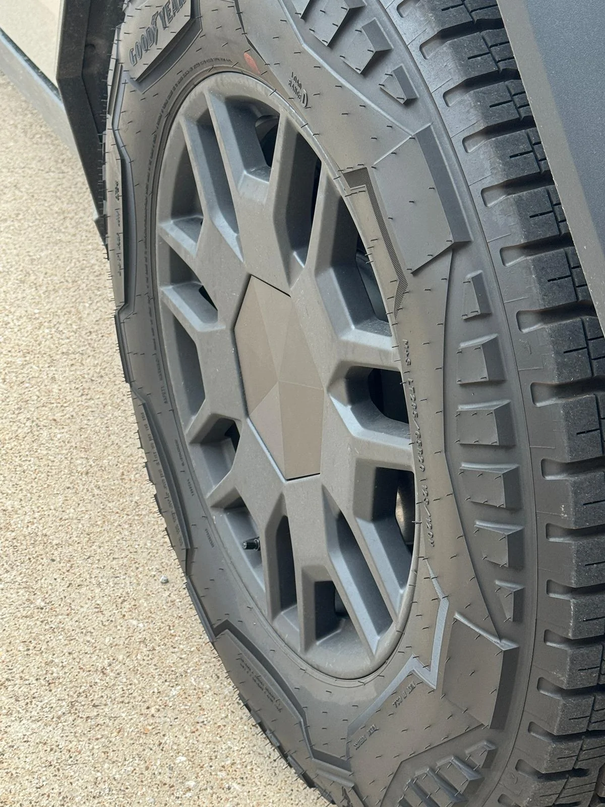 Tesla Cybertruck Another 3D printed wheel hub cap cover thing hub2