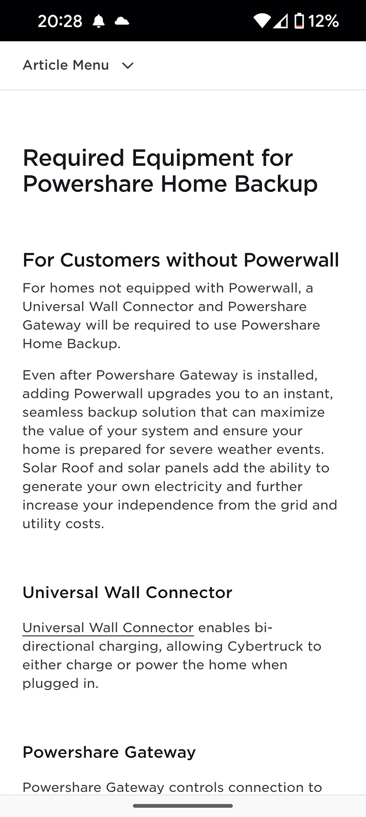 Tesla Cybertruck Powershare is Activated / Enabled 1000001403