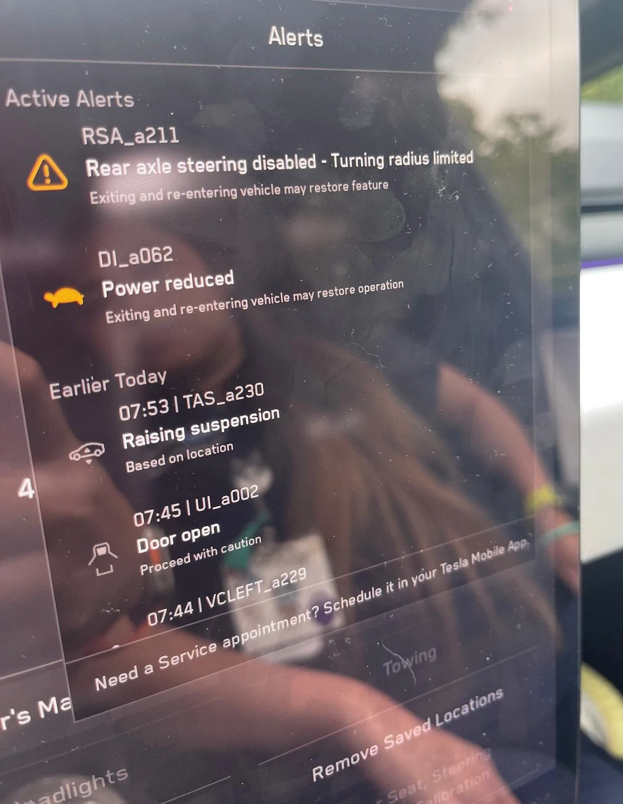 Tesla Cybertruck Multiple Error Codes Been in SC a Week IMG_2962
