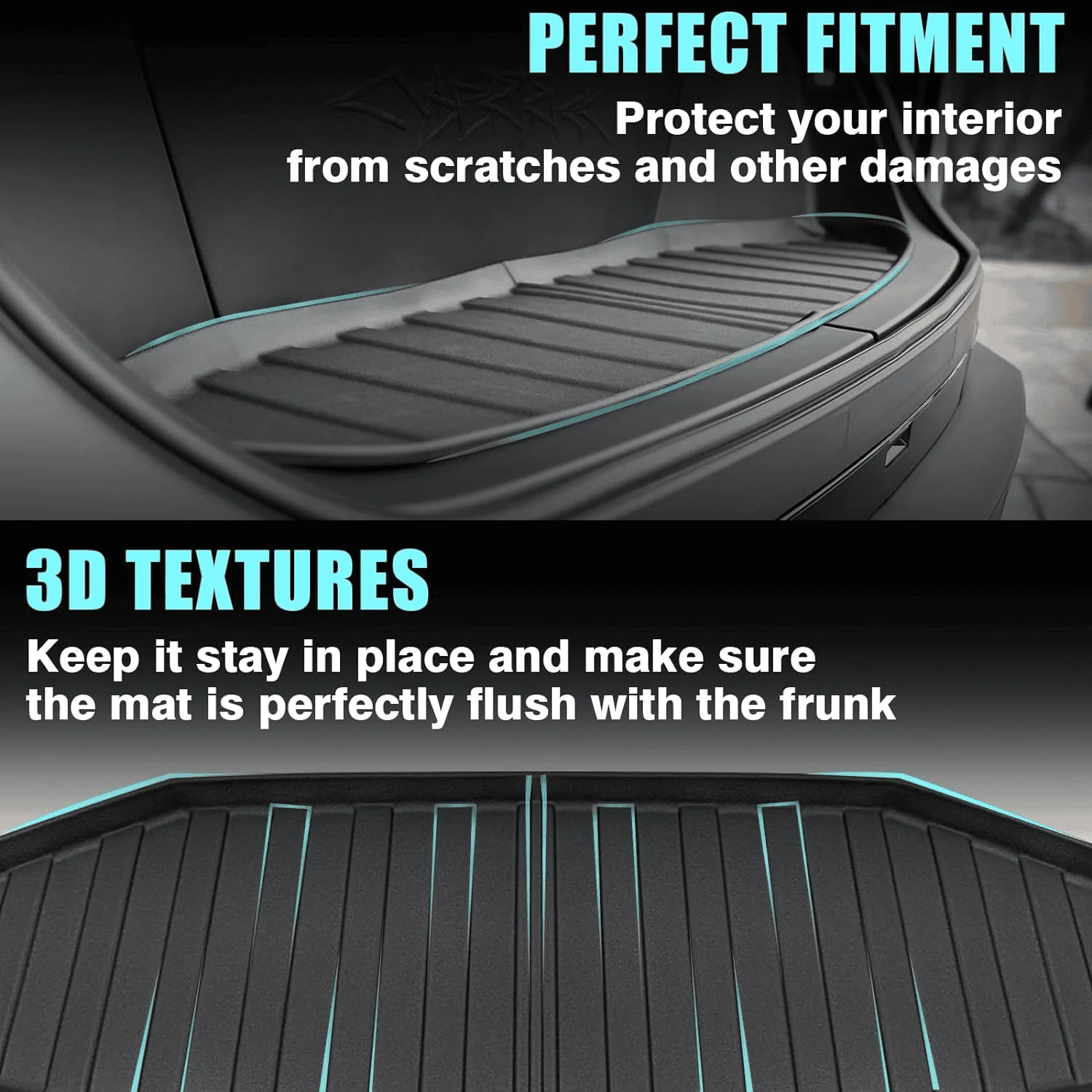 Tesla Cybertruck 【Giveaway Ended】BestEvMod Frunk Mats, Advanced Floor Mat, Bed Mat! Limited time discount, And a Raffle! 1715393355980-iq