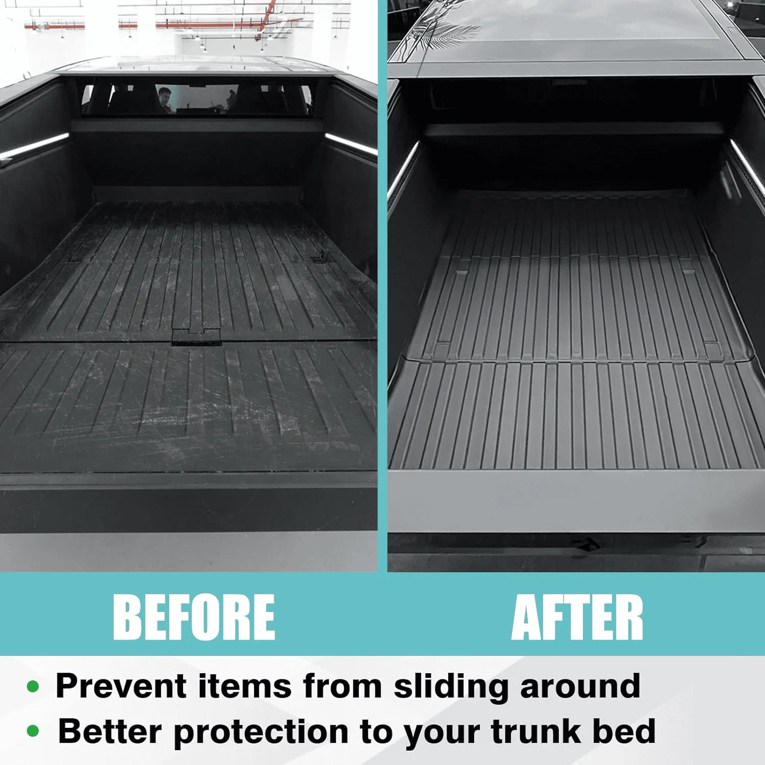 Tesla Cybertruck 【Giveaway Ended】BestEvMod Frunk Mats, Advanced Floor Mat, Bed Mat! Limited time discount, And a Raffle! 1715393522884-fx