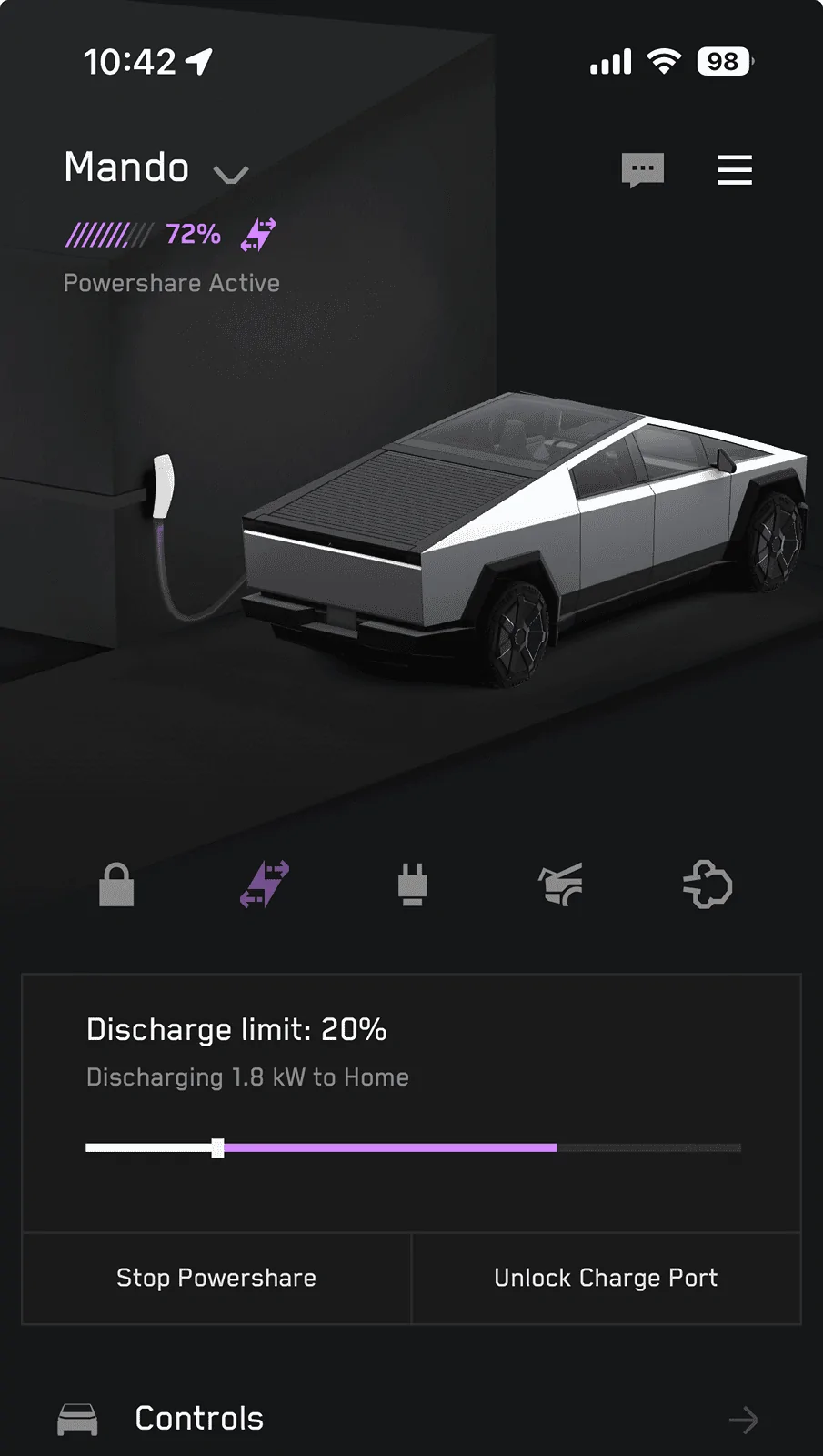 Tesla Cybertruck Powershare is Activated / Enabled 1715443092011-z7