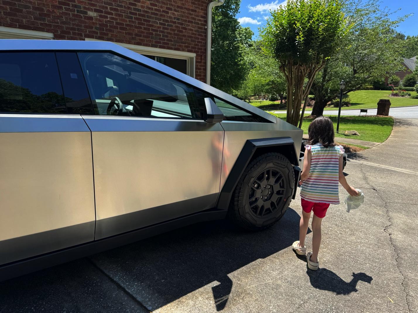 Tesla Cybertruck It's Daddy/Daughter Cybertruck Day! IMG_0802