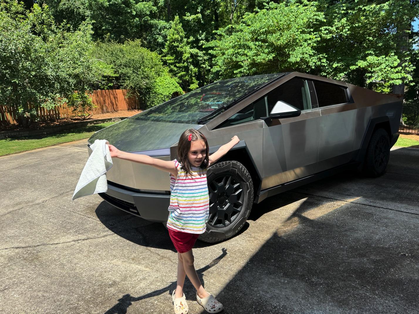 Tesla Cybertruck It's Daddy/Daughter Cybertruck Day! IMG_0819