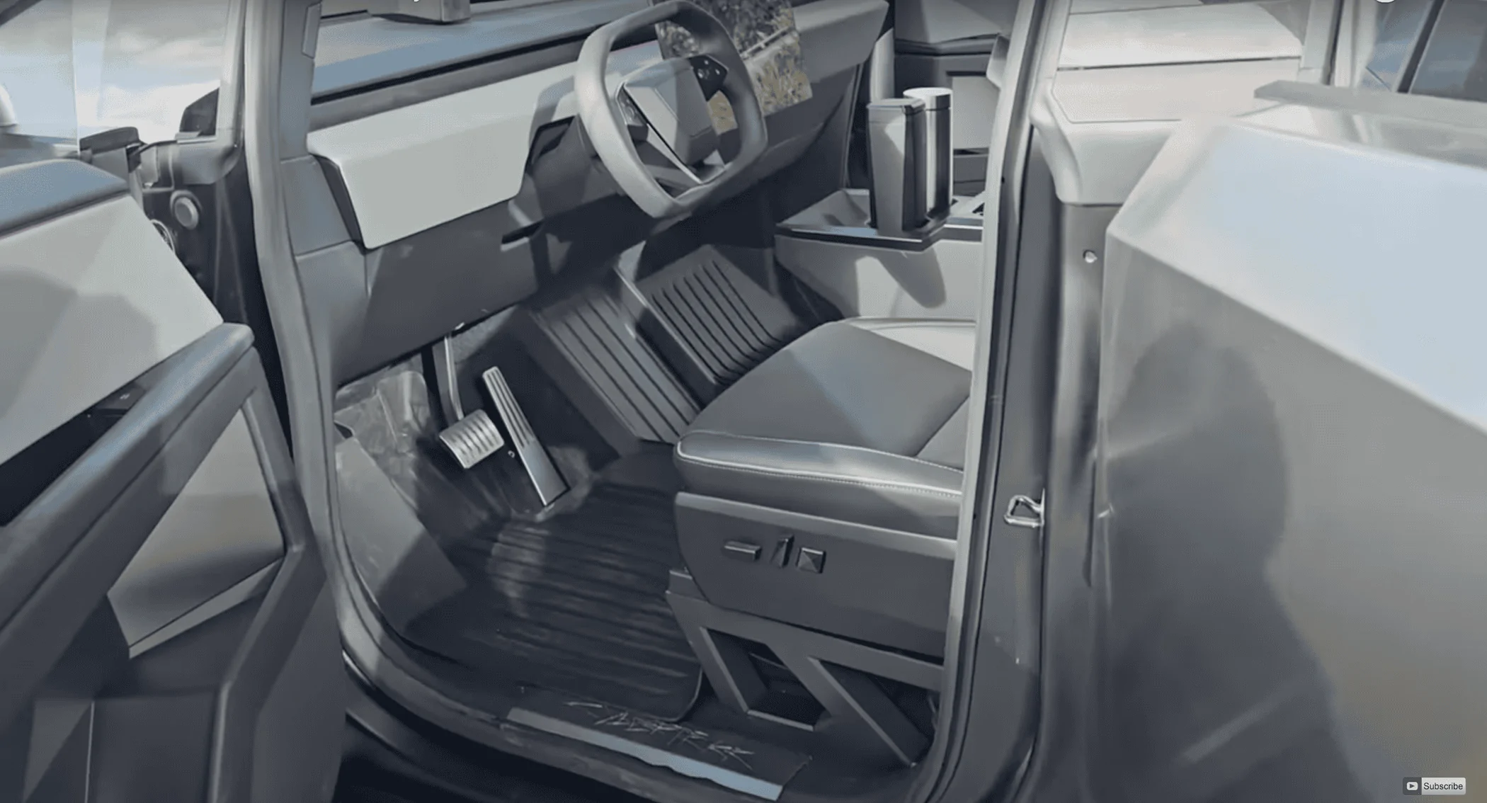 Tesla Cybertruck Tactical Grey Interior - Real Life Images [Photos] Tactical Grey 1