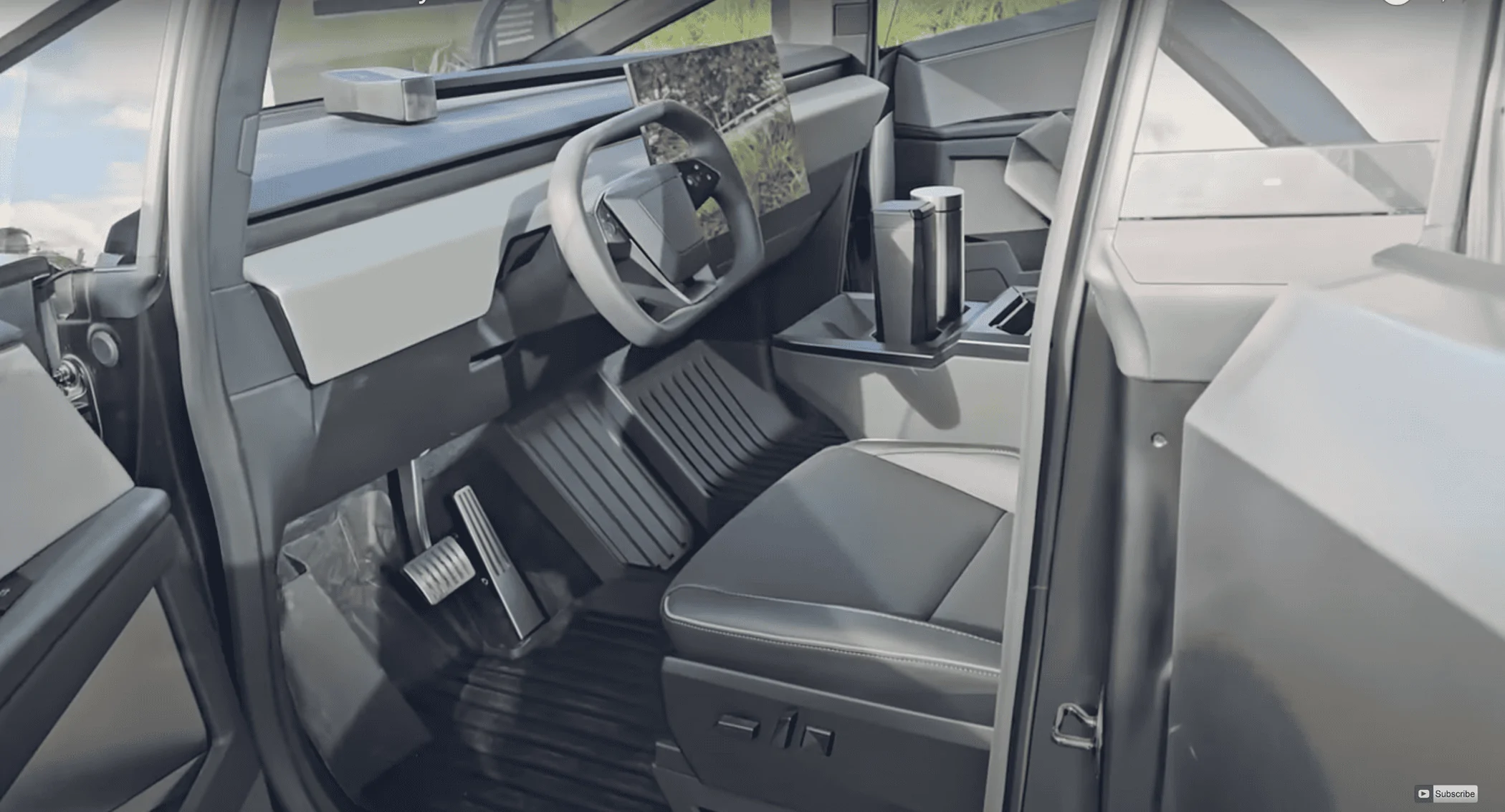Tesla Cybertruck Tactical Grey Interior - Real Life Images [Photos] Tactical Grey 2