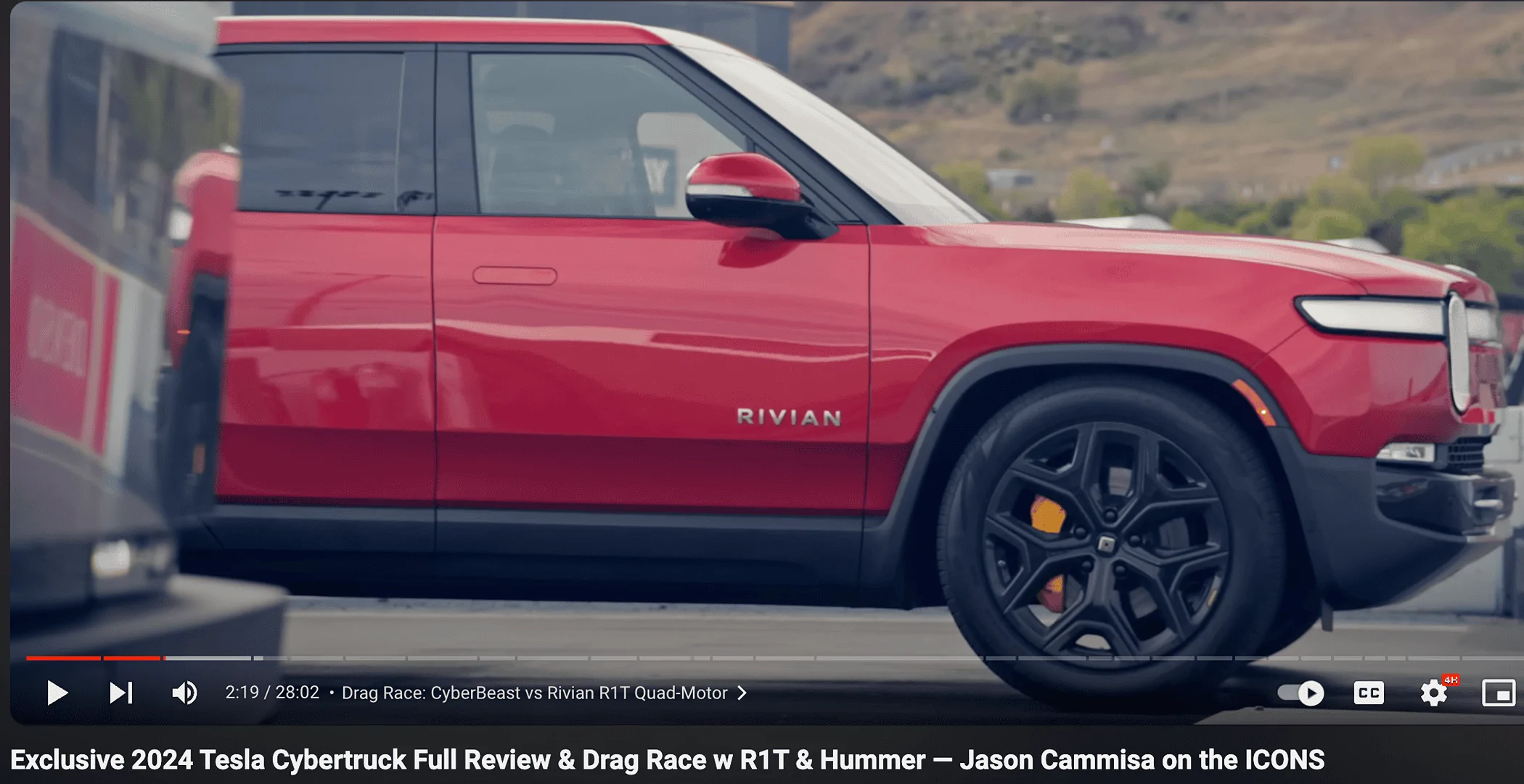 Tesla Cybertruck Cybertruck loses Motortrend comparo to Rivian and Hummer Screenshot 2024-05-14 at 9.46.19 AM