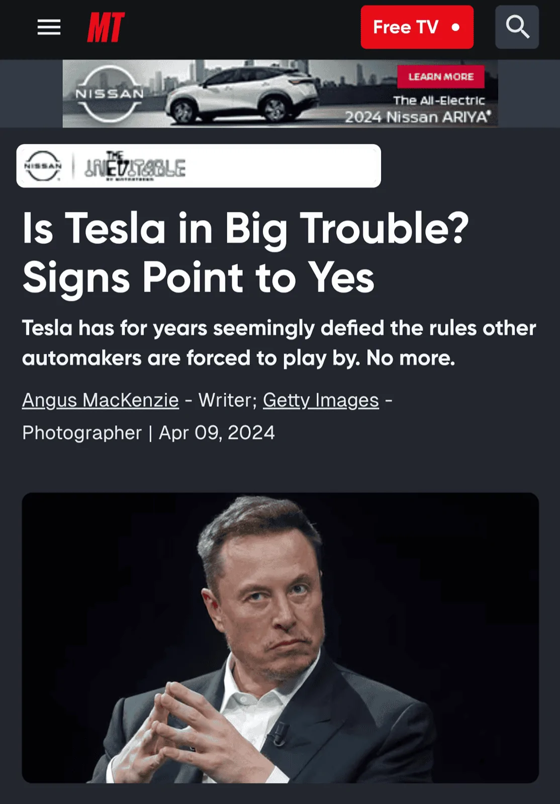 Tesla Cybertruck Cybertruck loses Motortrend comparo to Rivian and Hummer Screenshot_20240514-101414
